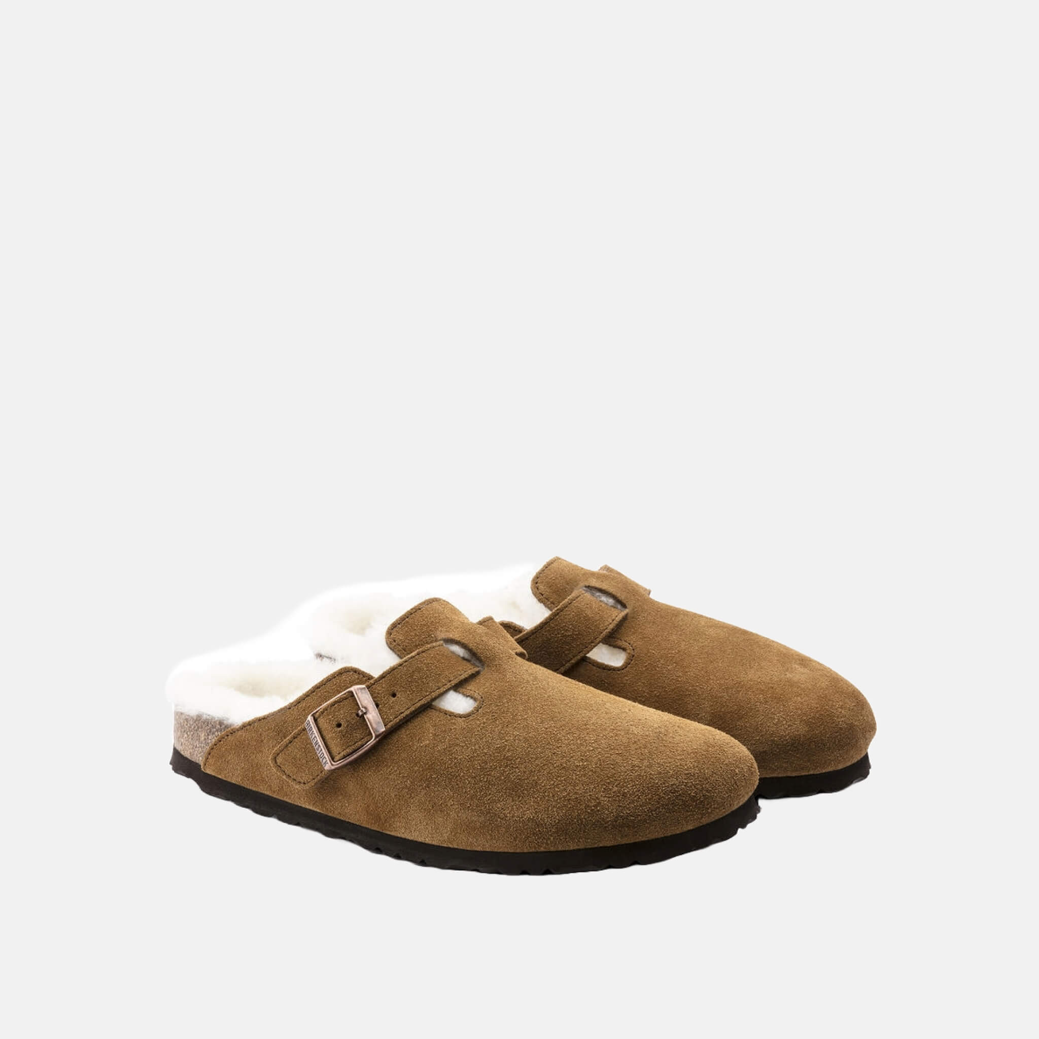 Birkenstock Boston Shearling Suede Leather