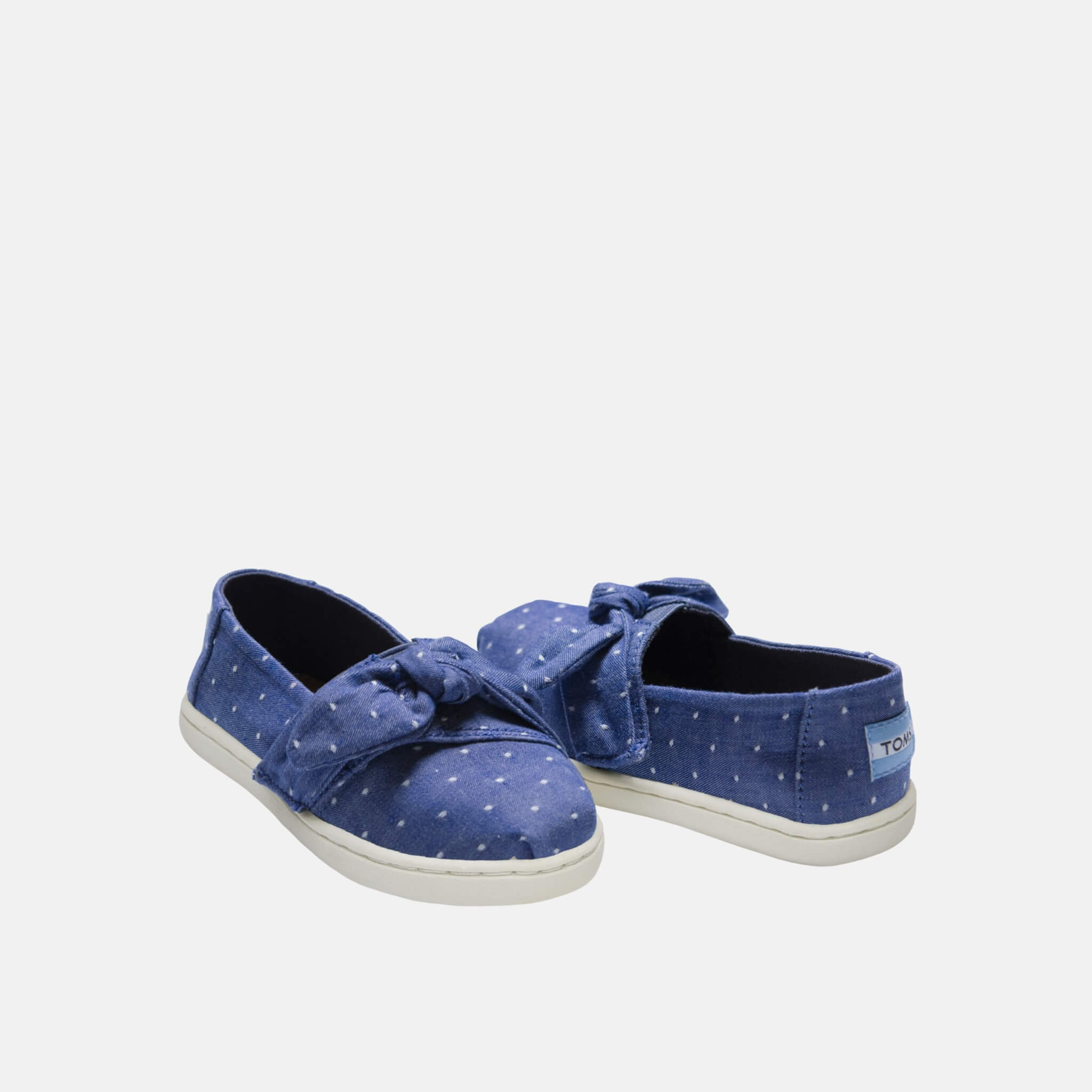Toms Bow Seasonal Classics Tiny Alpargata Blue