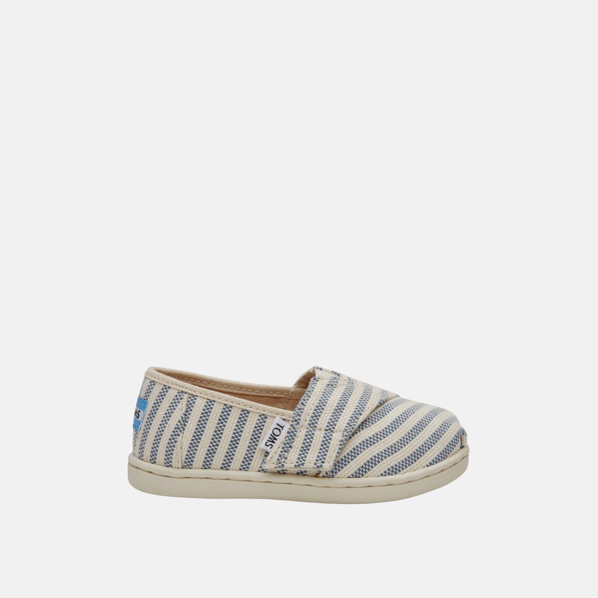 Toms Stripes Seasonal Classics Tiny Alpargata Blue