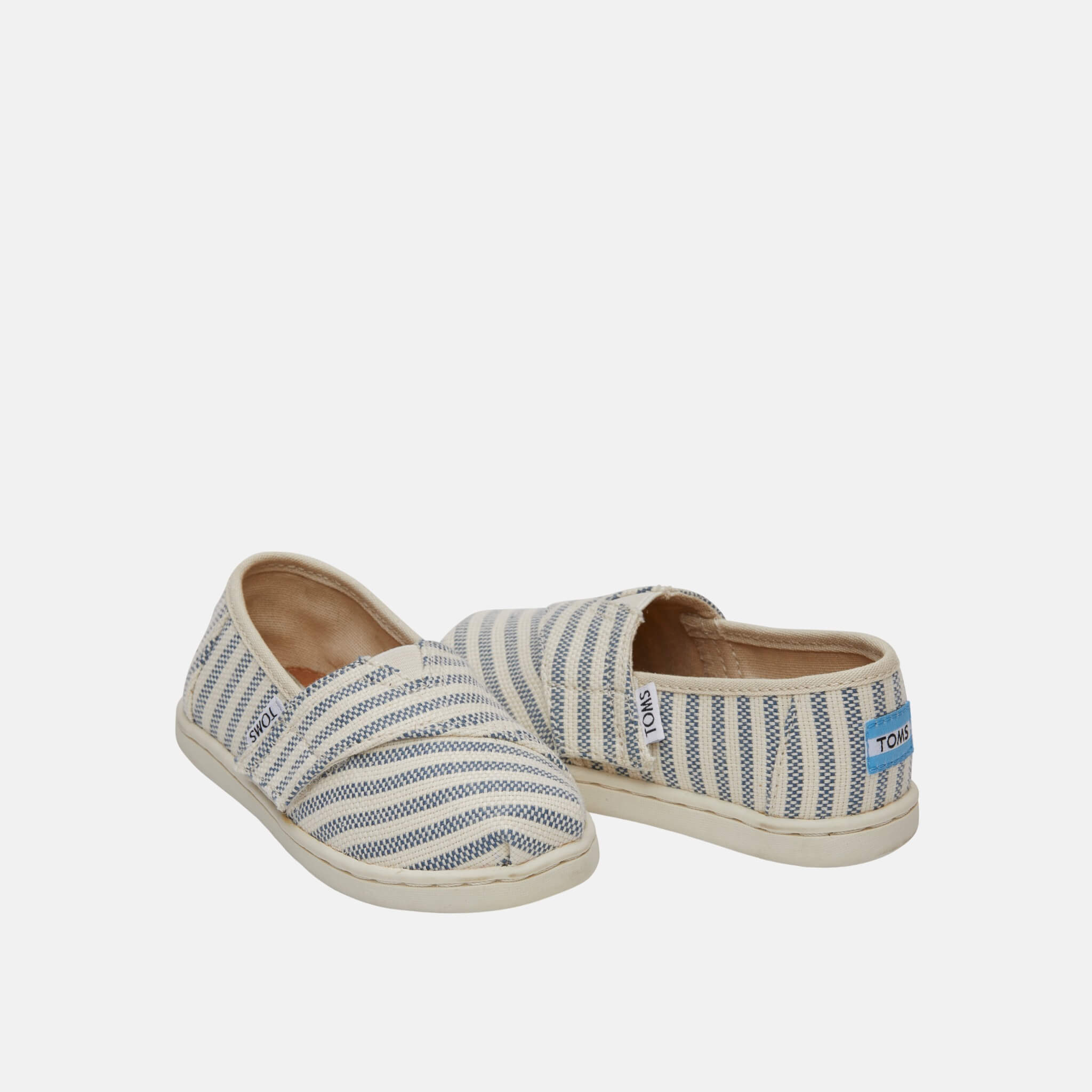 Toms Stripes Seasonal Classics Tiny Alpargata Blue
