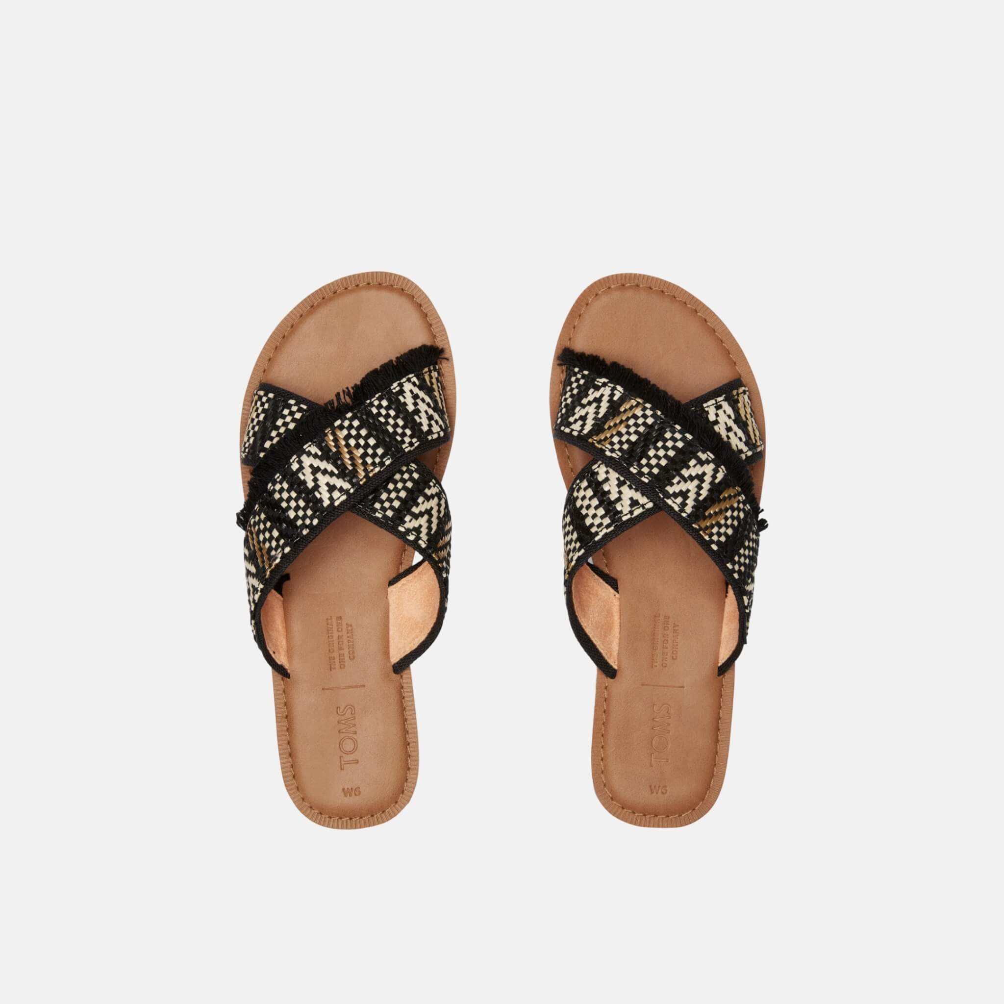 Toms Black Woven Viv Black
