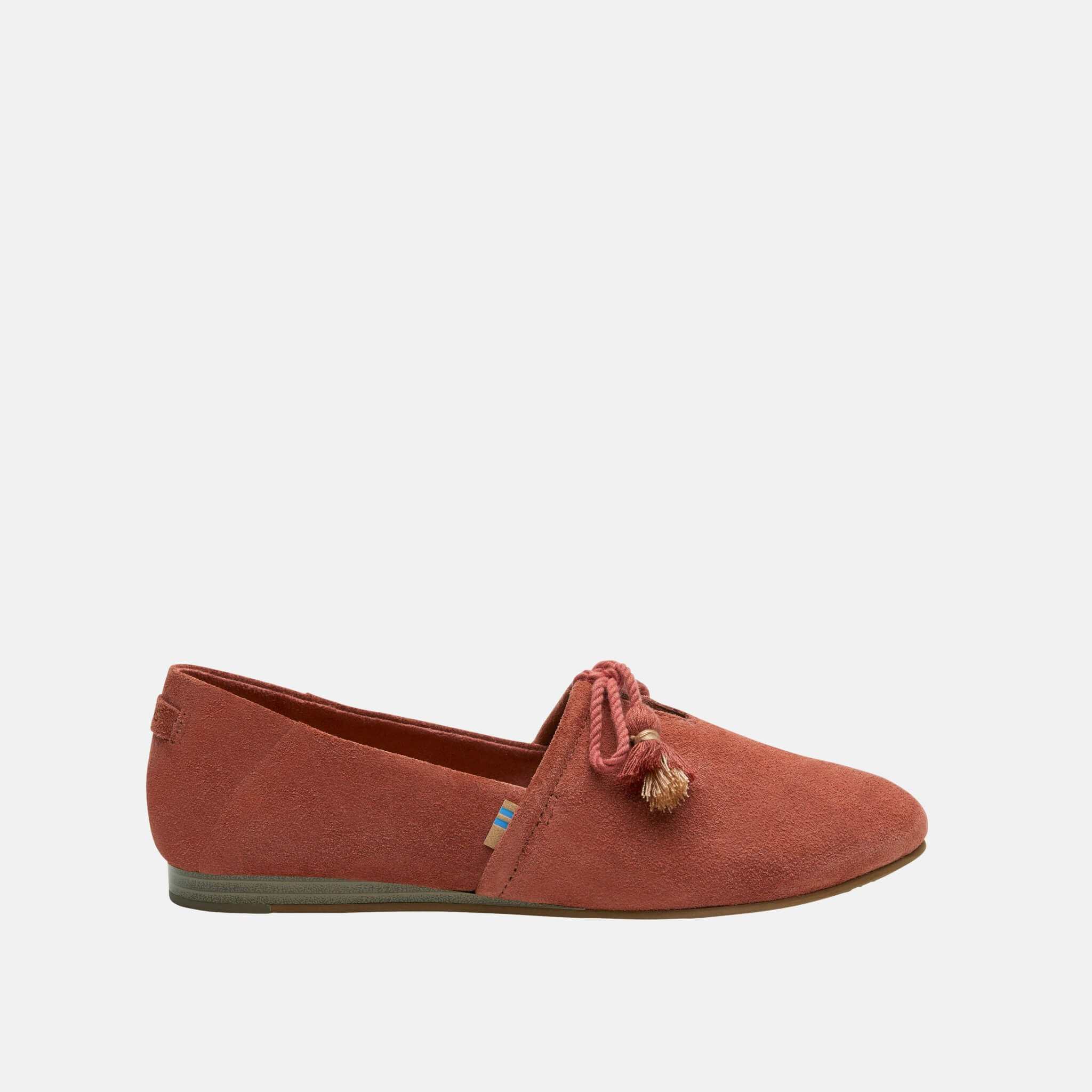 Toms Spice Suede Kelli Flat Red