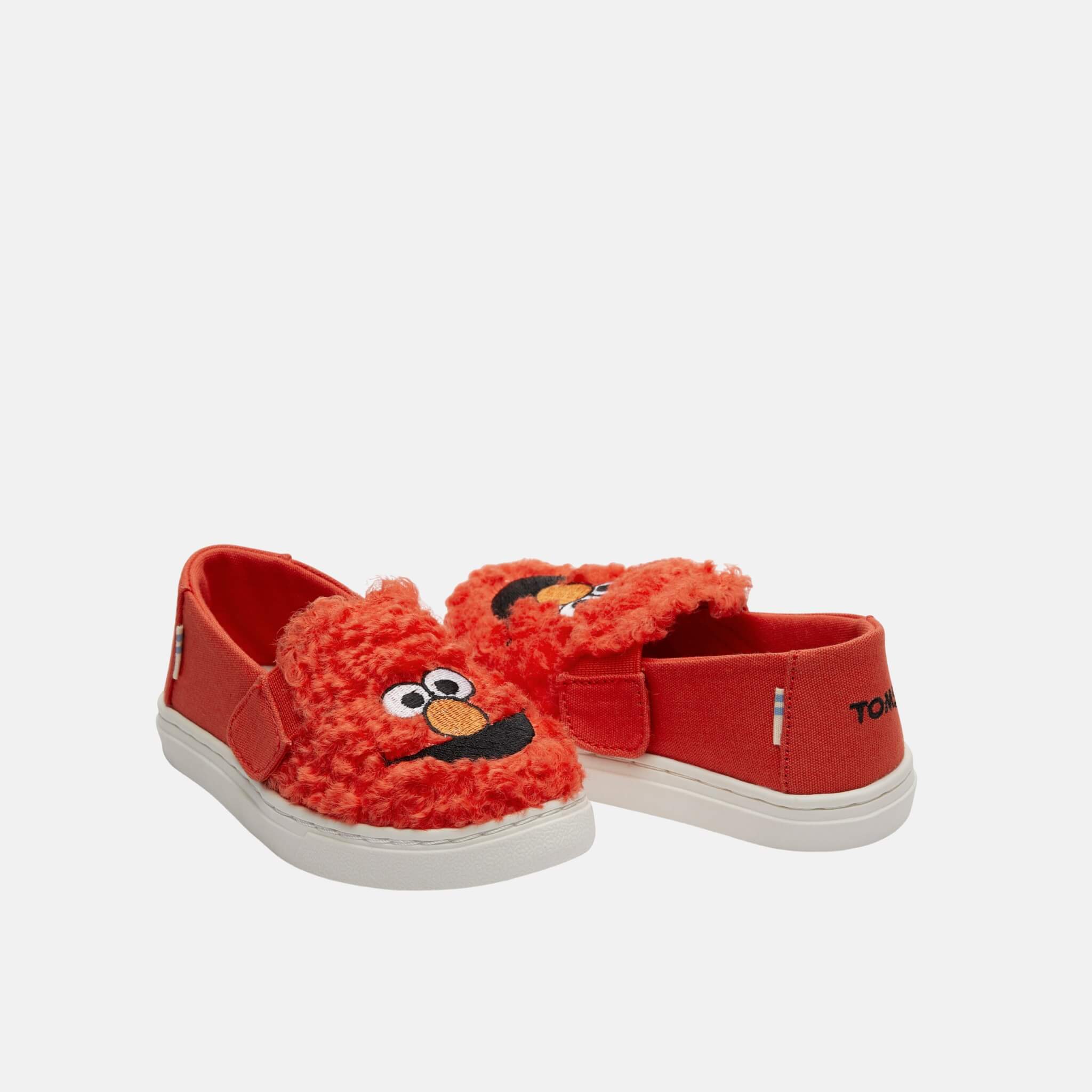 Toms Sesame Street Elmo Tiny Luca Slip-on Red