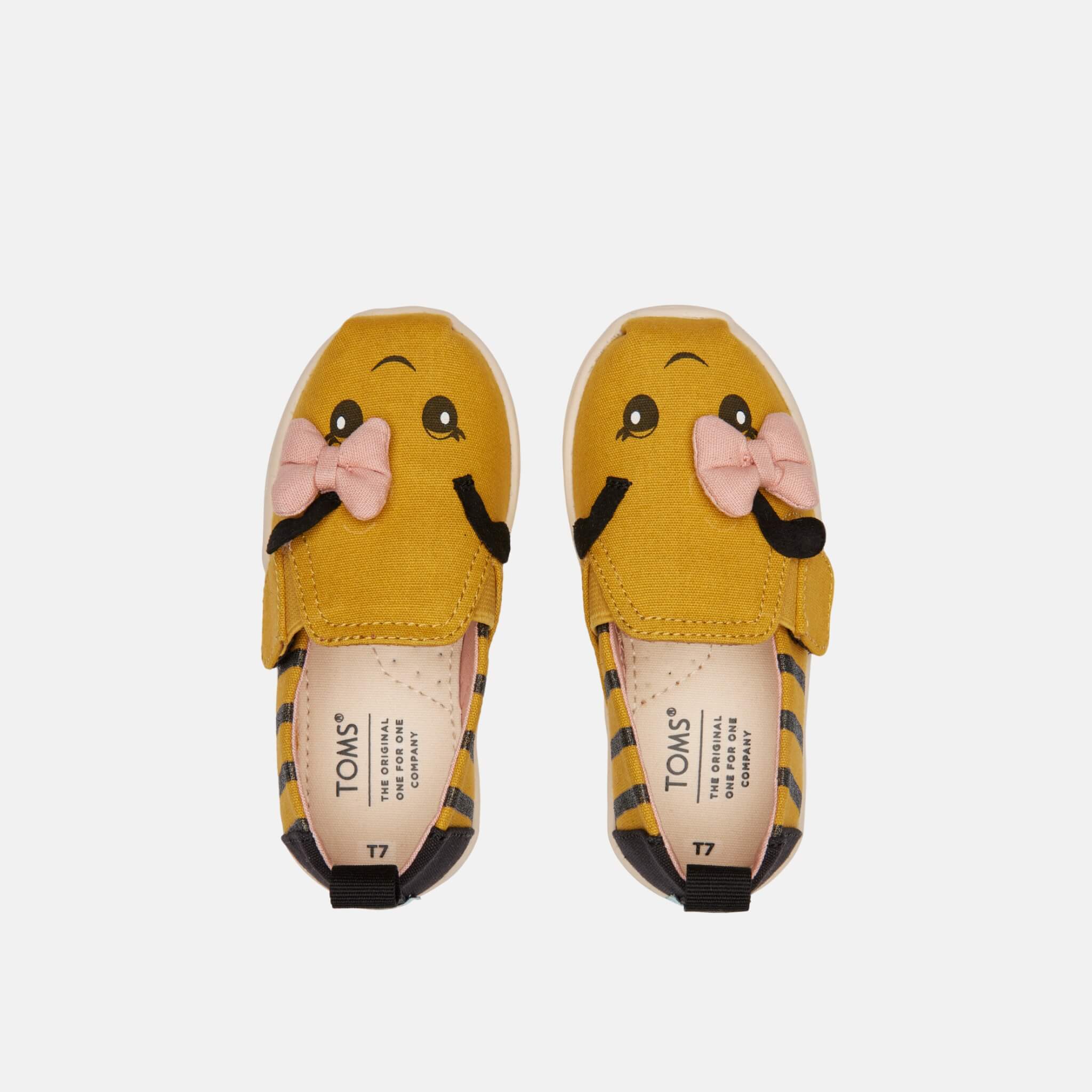 Toms Tiny Alpargata Twin Gore Yellow