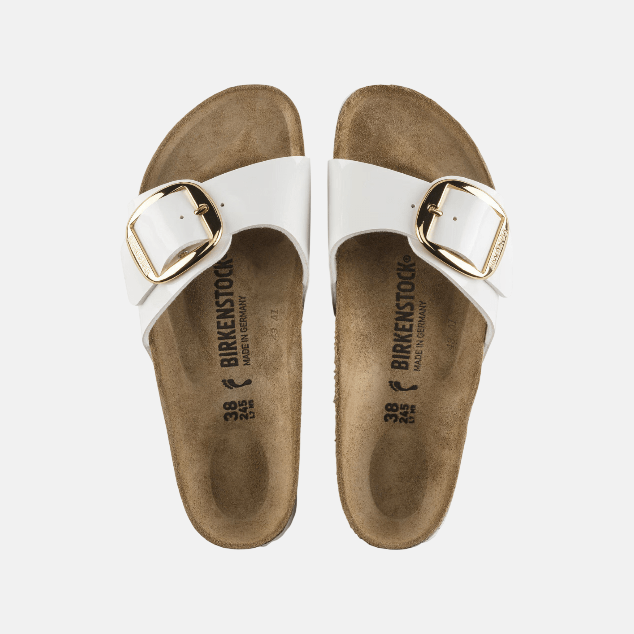 Birkenstock Madrid Big Buckle Birko-Flor Patent Narrow