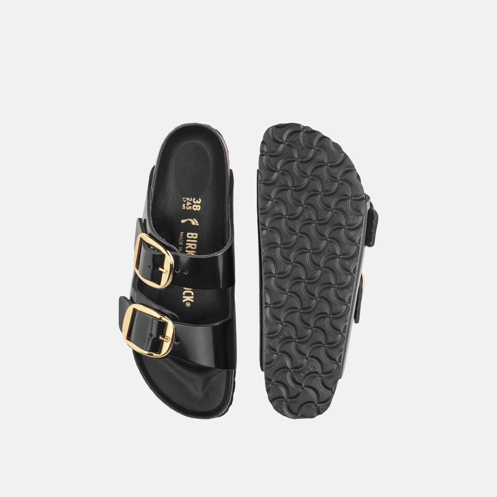 Birkenstock Arizona Big Buckle High Shine Leather Regular