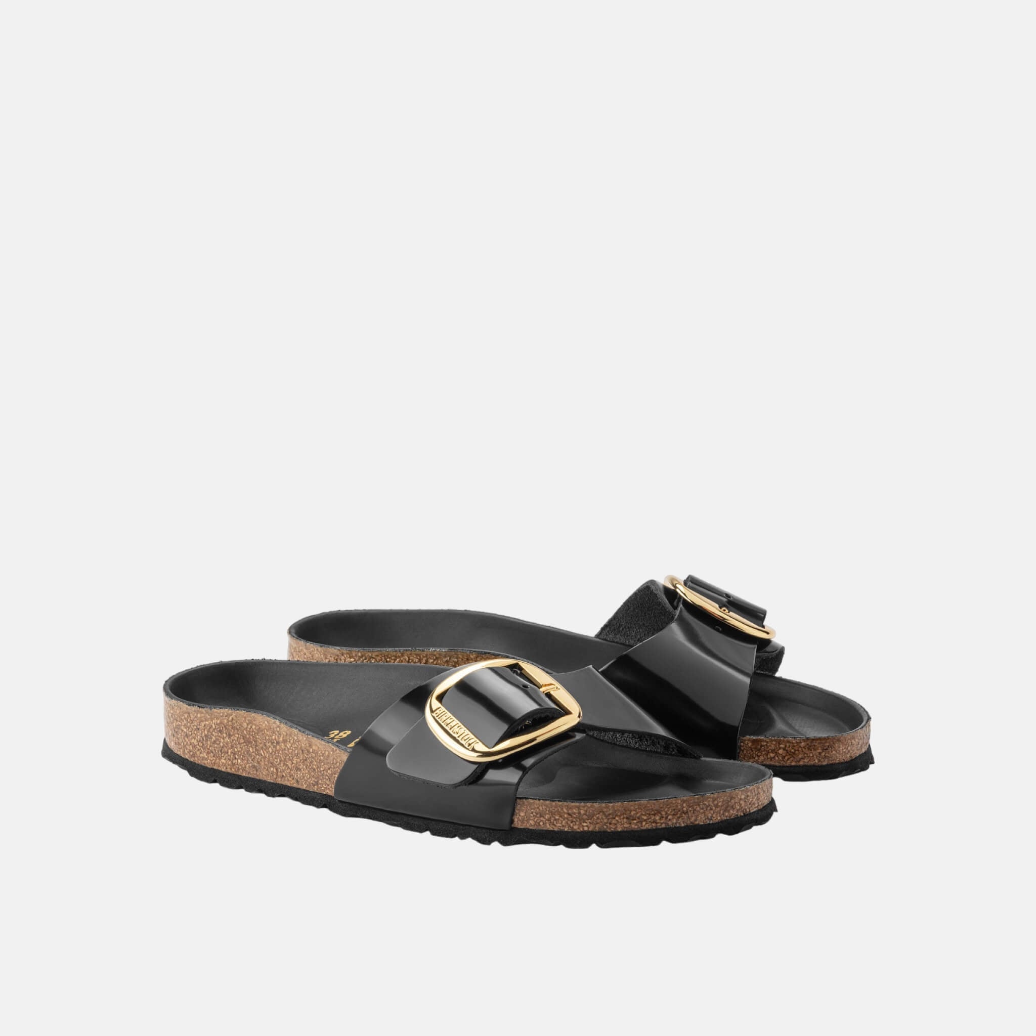 Birkenstock Madrid Big Buckle High Shine Leather Regular