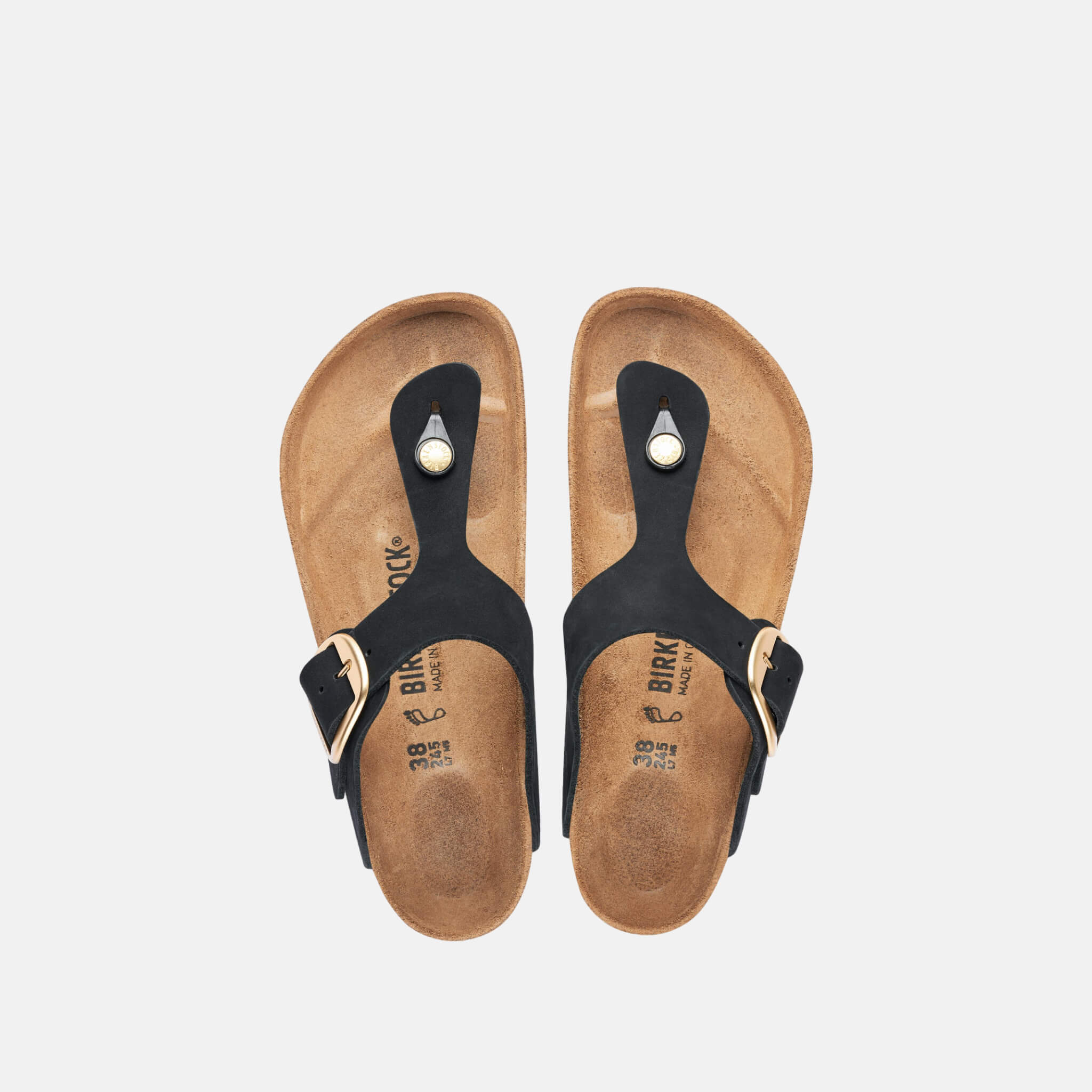 Birkenstock Gizeh Big Buckle Nubuck Leather Regular