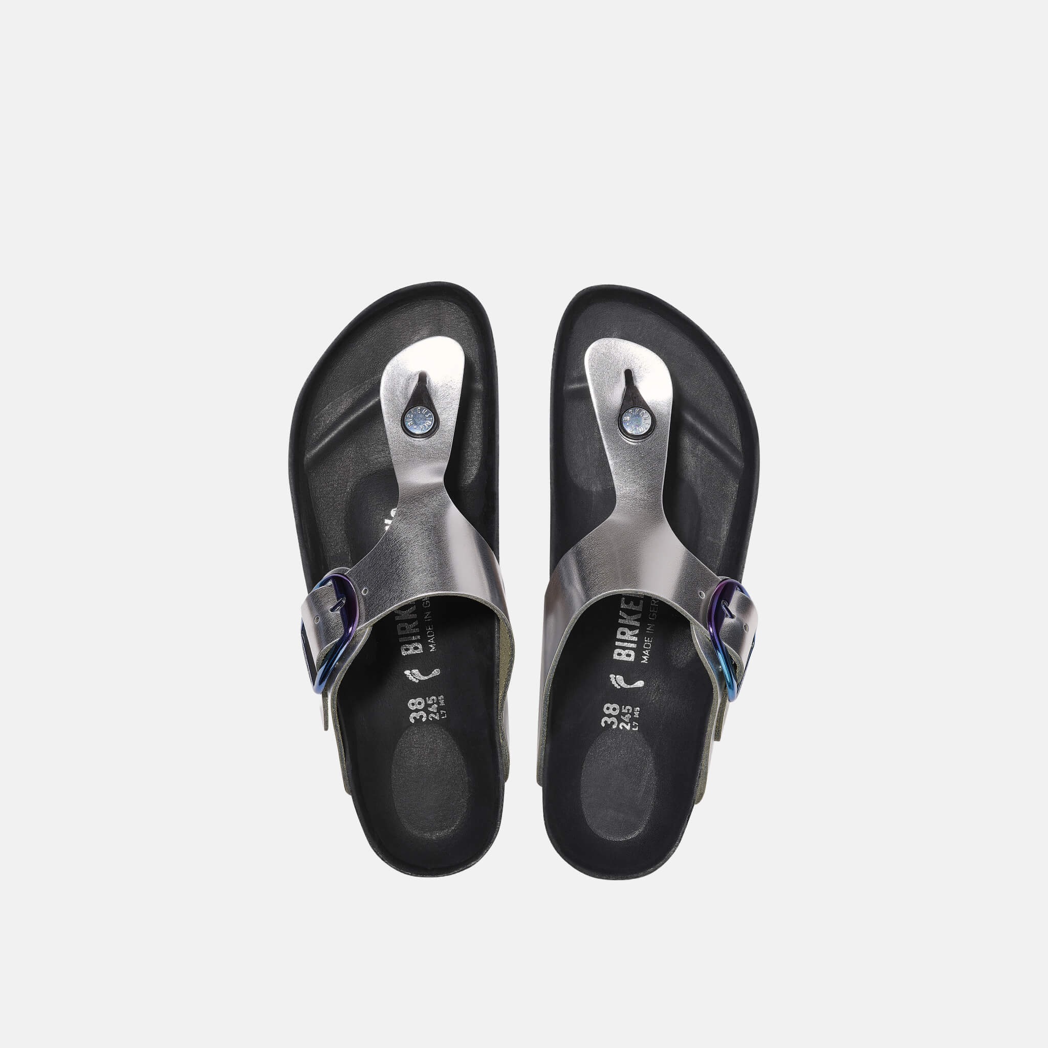 Birkenstock Gizeh Big Buckle Metallic Leather Regular