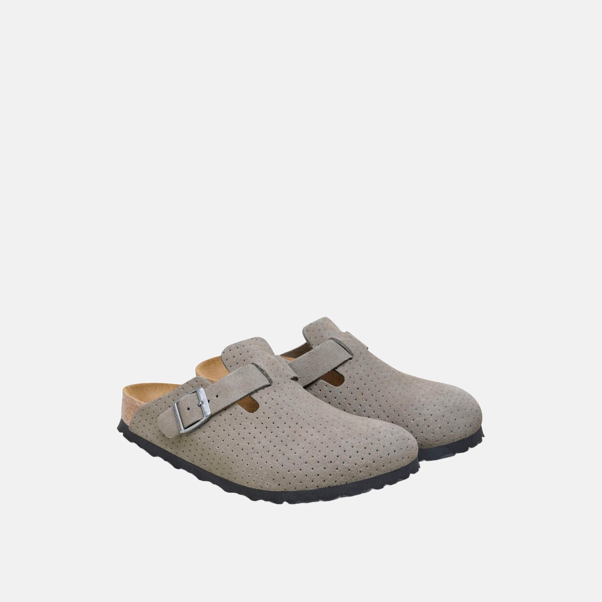 Birkenstock Boston Suede Leather Embossed Regular