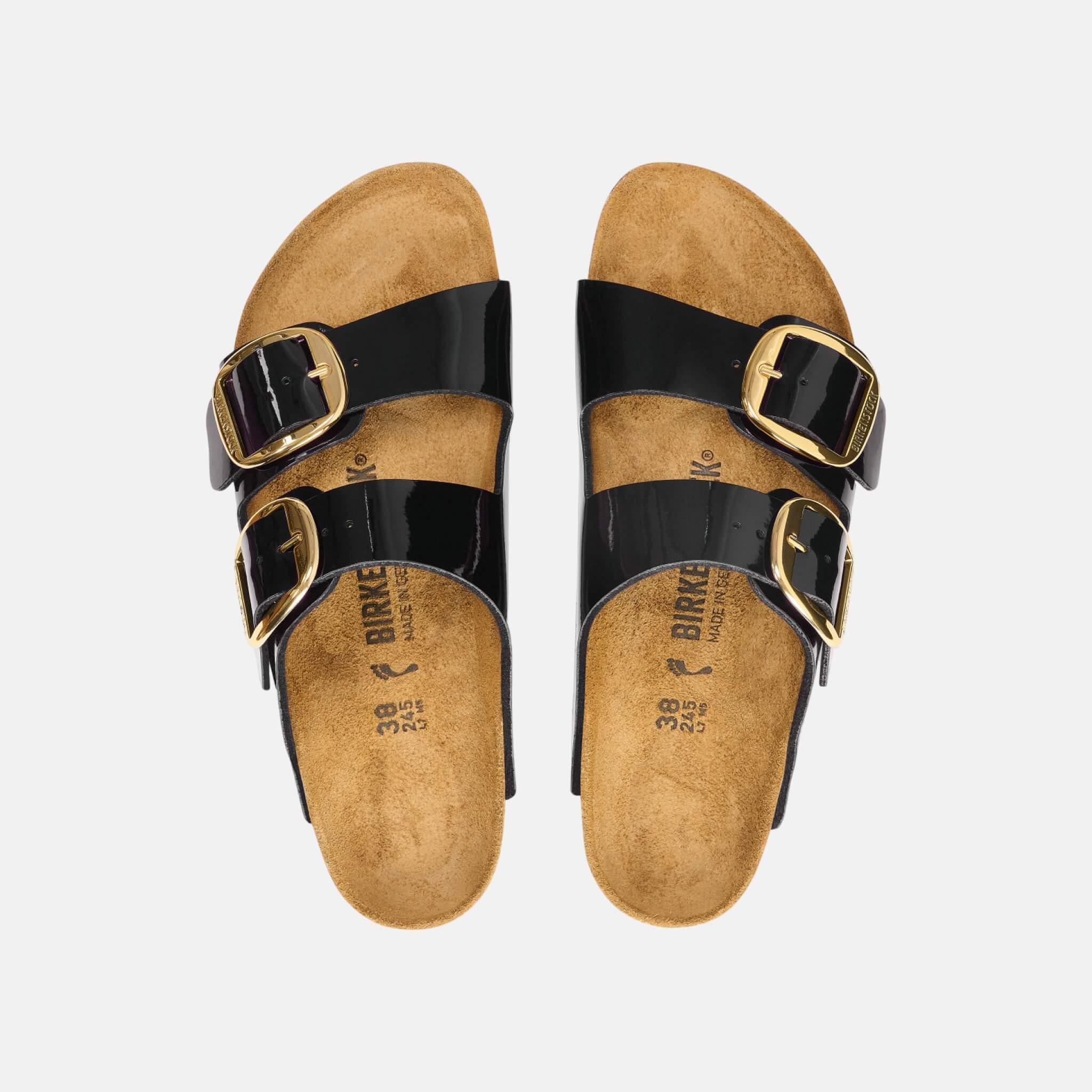 Birkenstock Arizona Big Buckle Birko-Flor Patent Regular