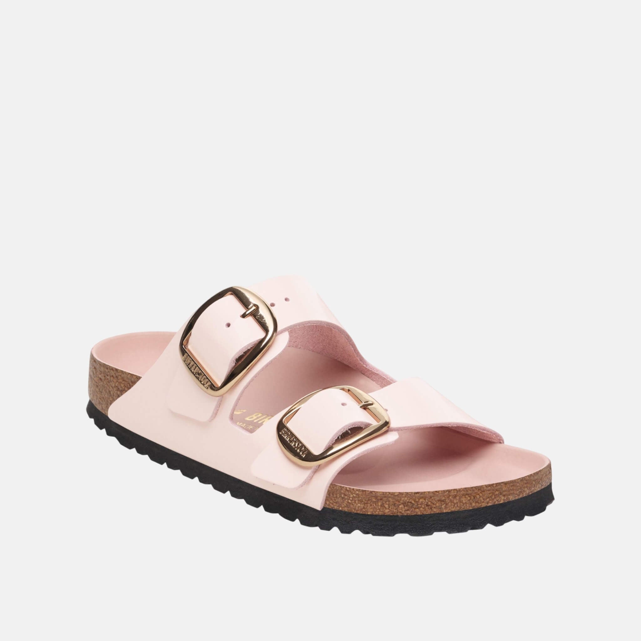 Birkenstock Arizona Big Buckle Natural Leather Patent Regular