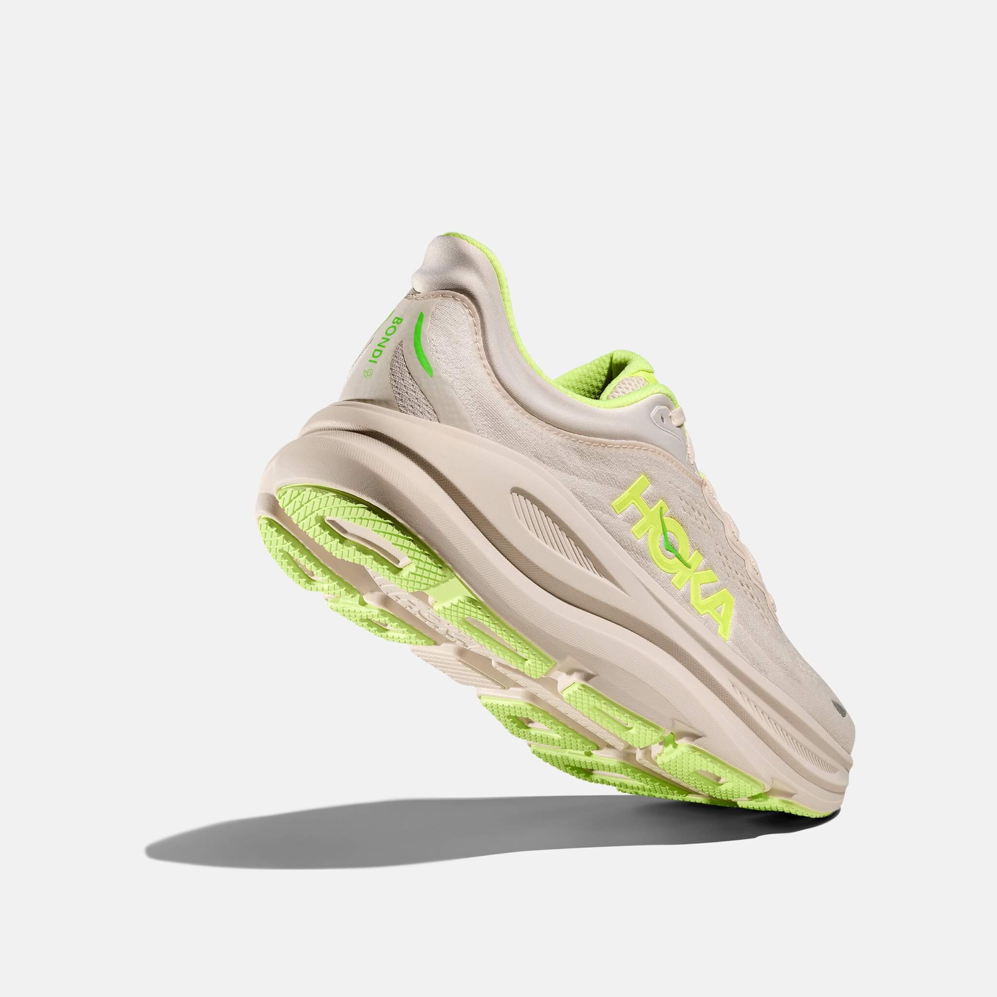 Hoka Bondi 9 Grout/Neon Yuzu