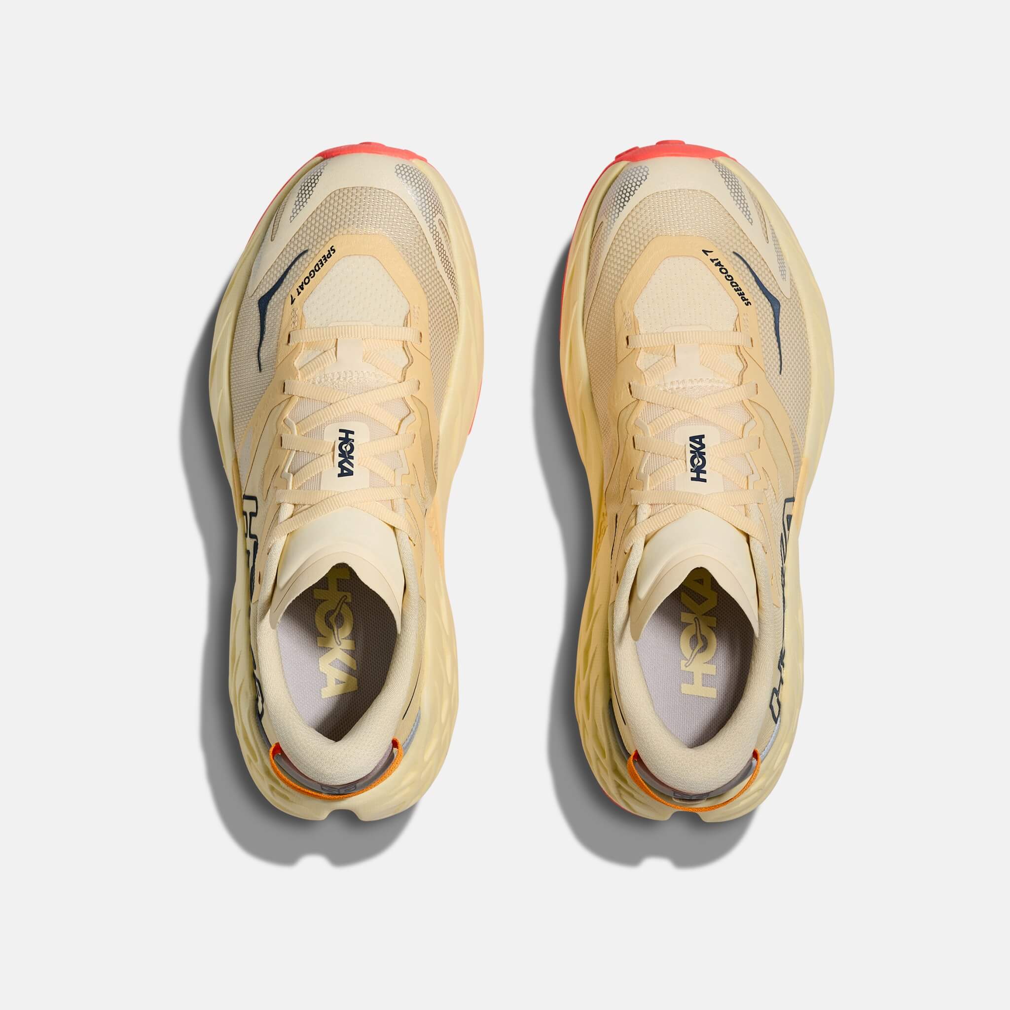 Hoka Speedgoat 7 Vintage Yellow/Neon Flame