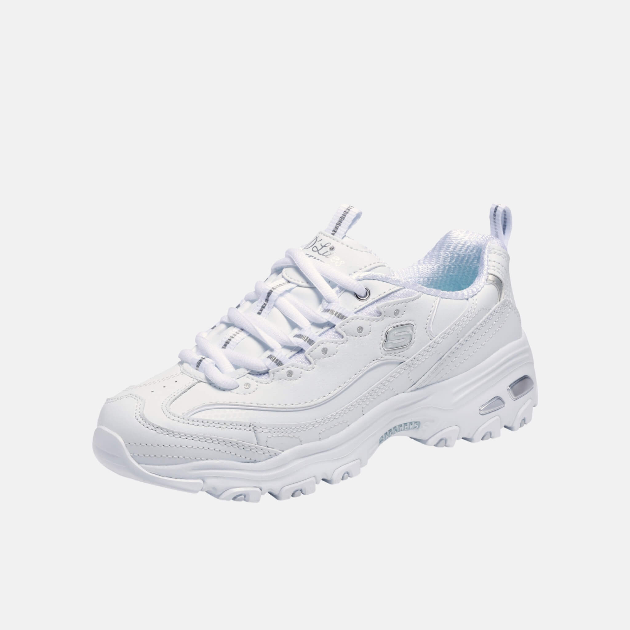 Skechers D'Lites Fresh Start White/Silver