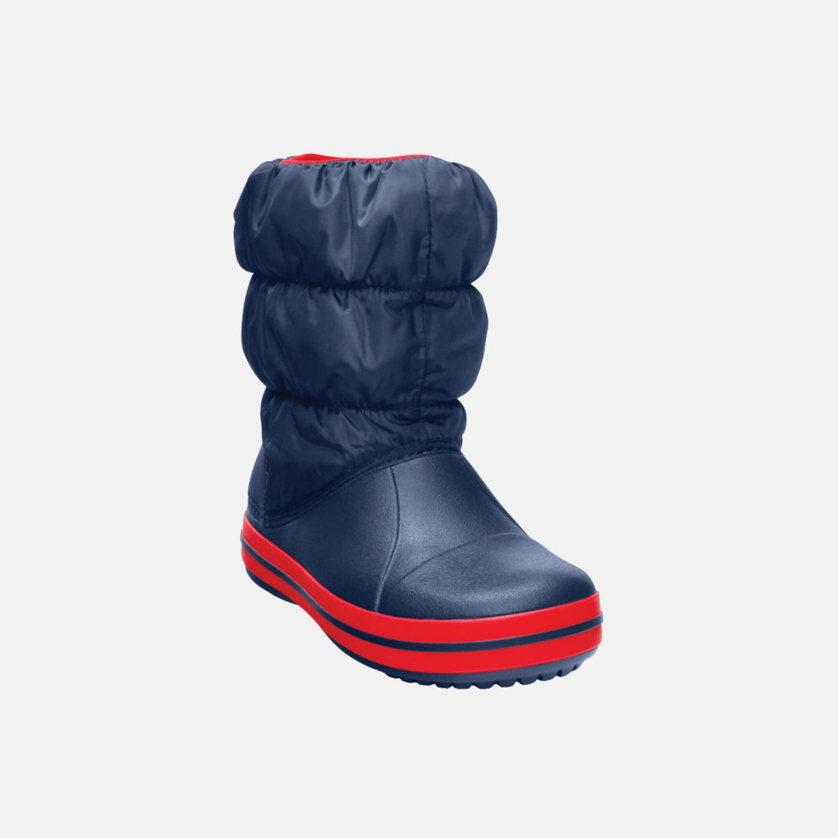 Crocs Winter Puff Boot Kids Navy/Red