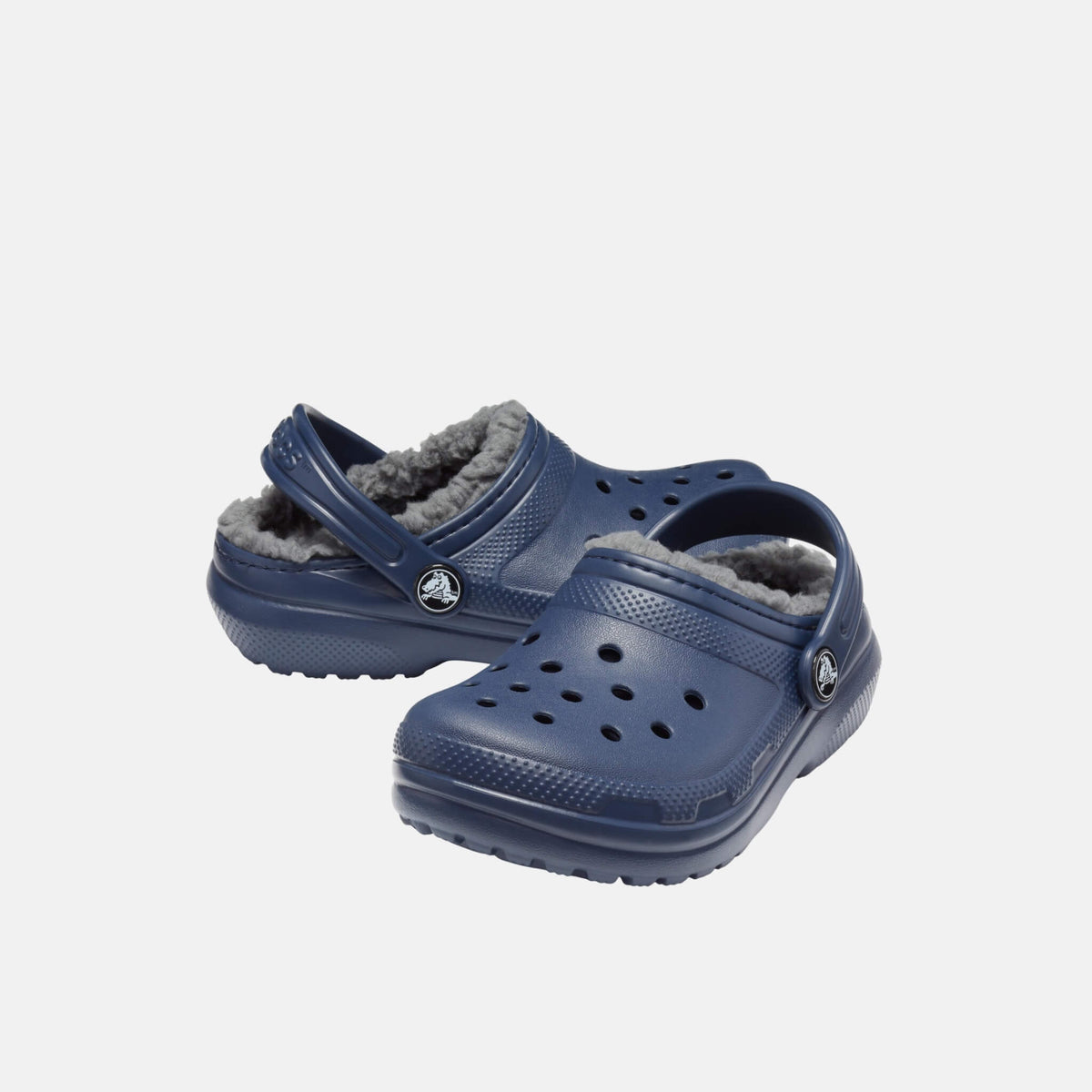 Crocs Classic Lined Clog Kids Navy/Charcoal