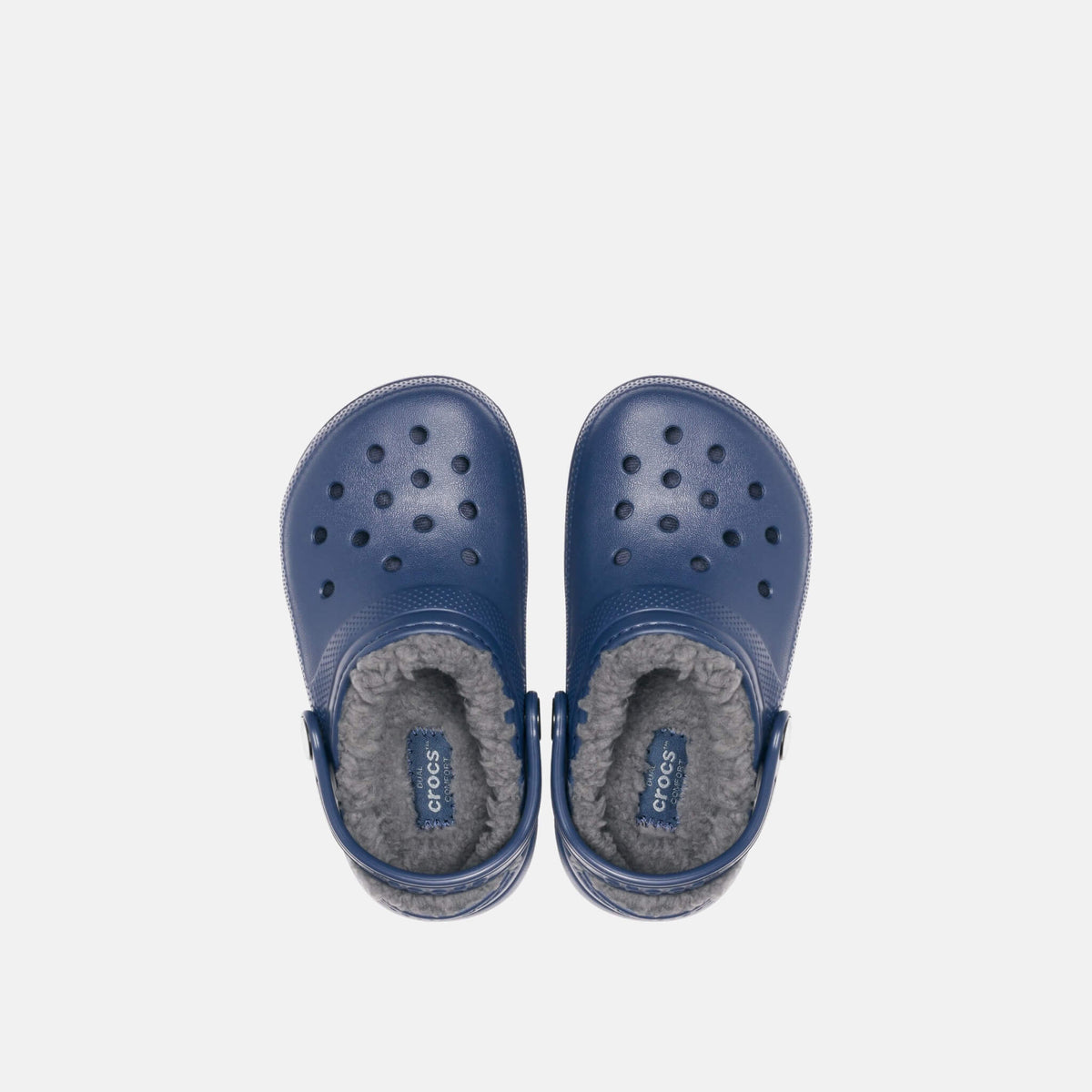 Crocs Classic Lined Clog Kids Navy/Charcoal