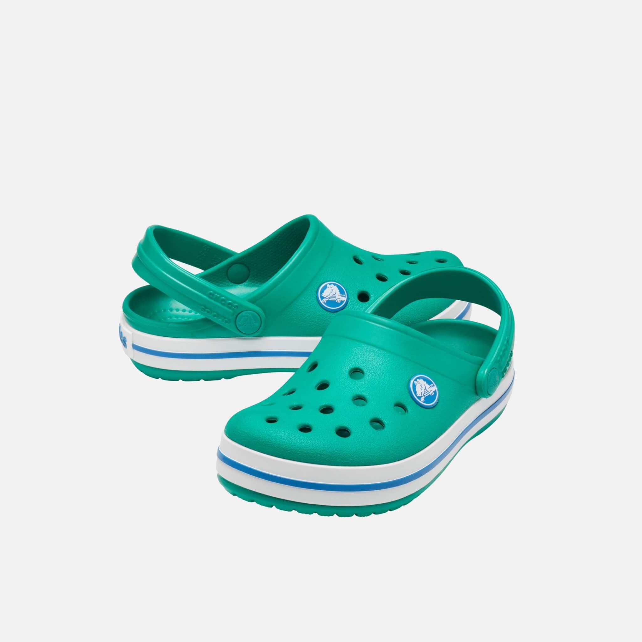 Crocs Crocband Clog Kids Deep Green/Prep Blue