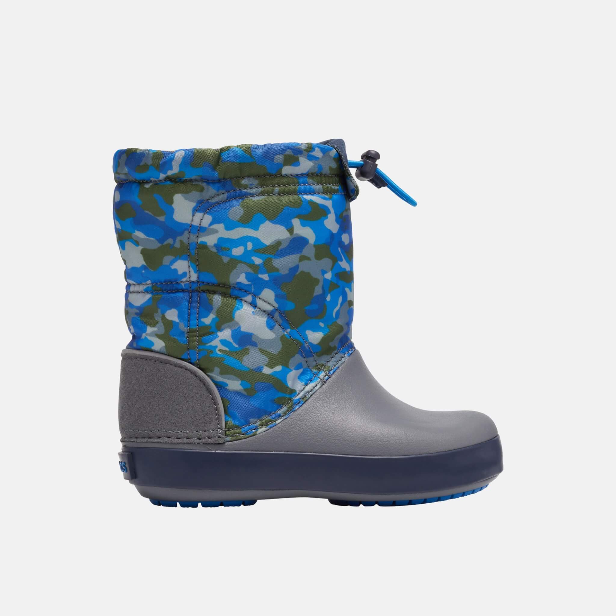 Crocs Crocband LodgePoint Graphic Winter Boot Kids Army Green/Charcoal