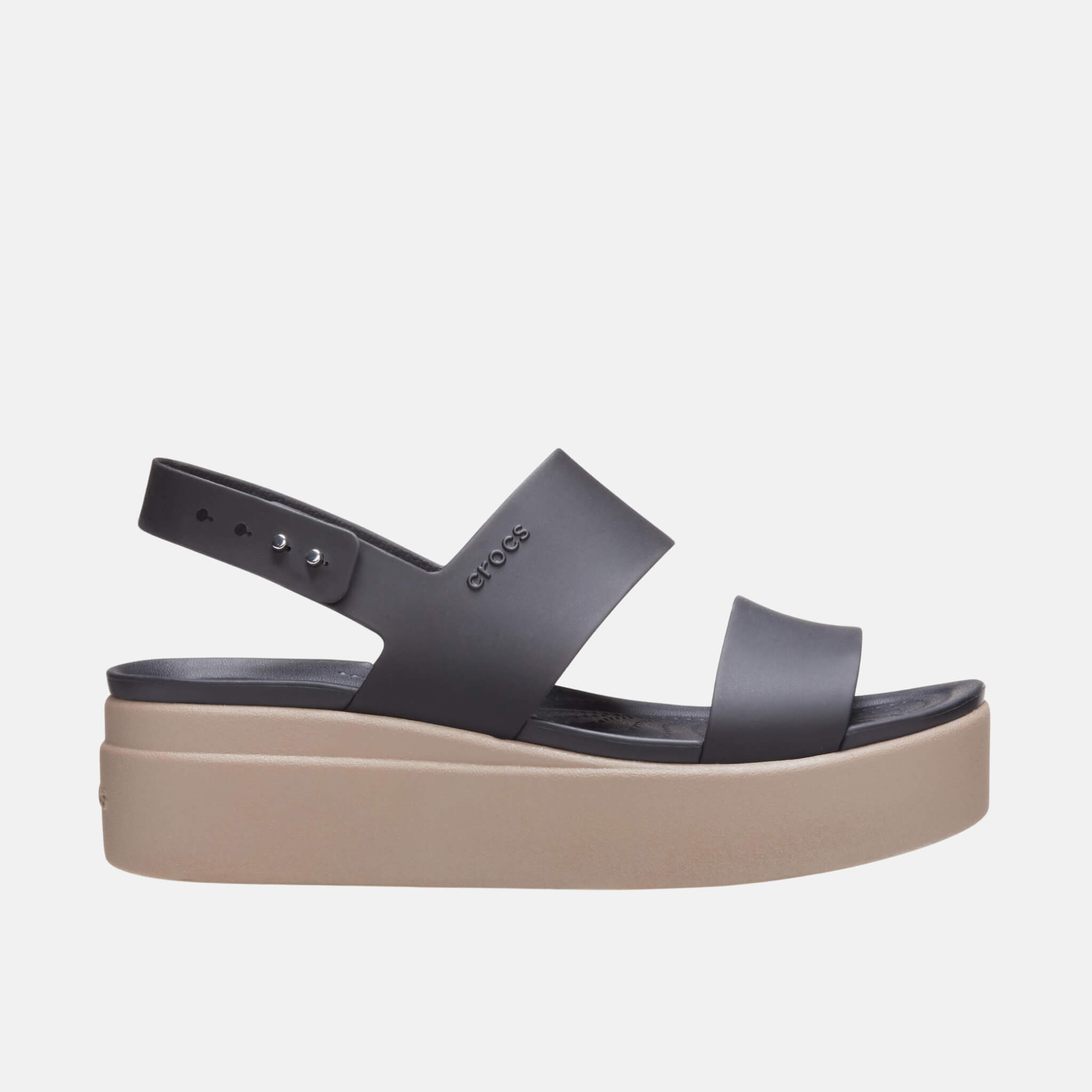 Crocs Brooklyn Low Wedge Black/Mushroom