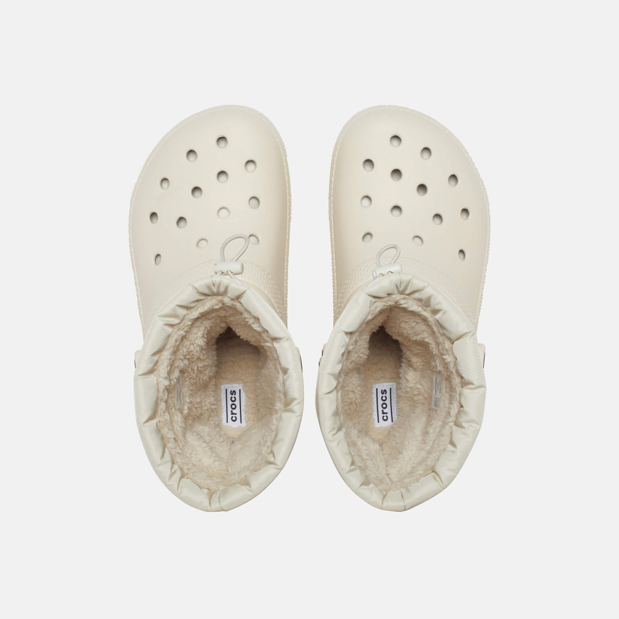 Crocs Classic Lined Neo Puff Boot Bone