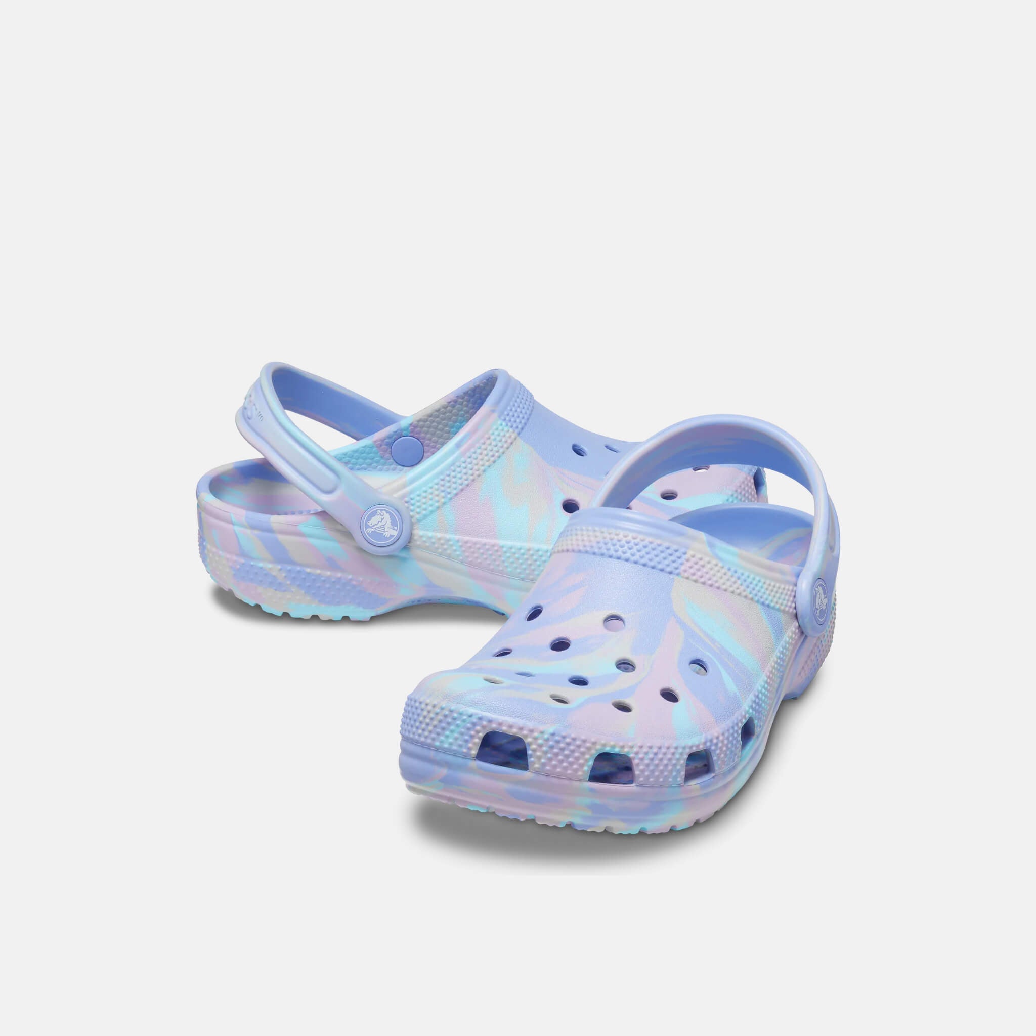 Crocs Kids Classic Marbled Clog Moon Jelly/Multi