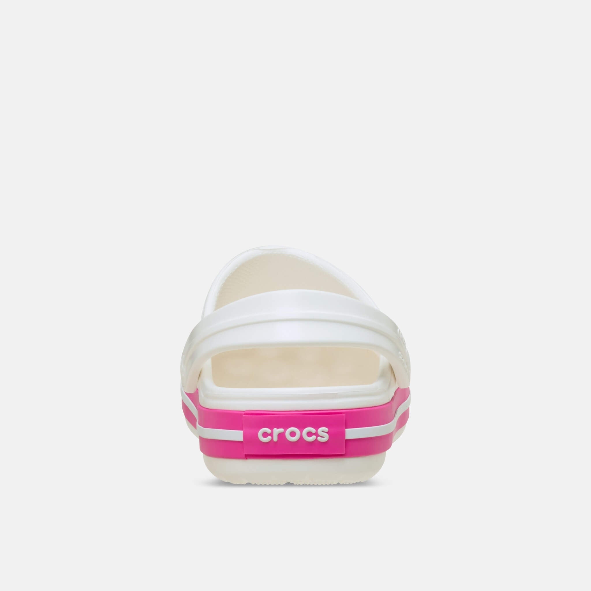 Crocs Kids Crocband Clog White/Pink Crush