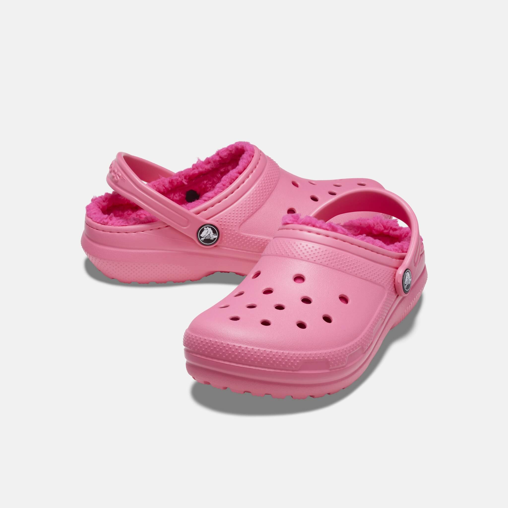 Crocs Kids Classic Lined Clog Hyper Pink