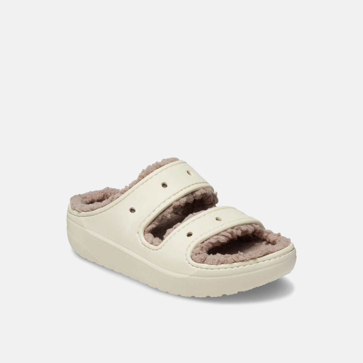 Crocs Classic Cozzzy Sandal Bone/Mushroom