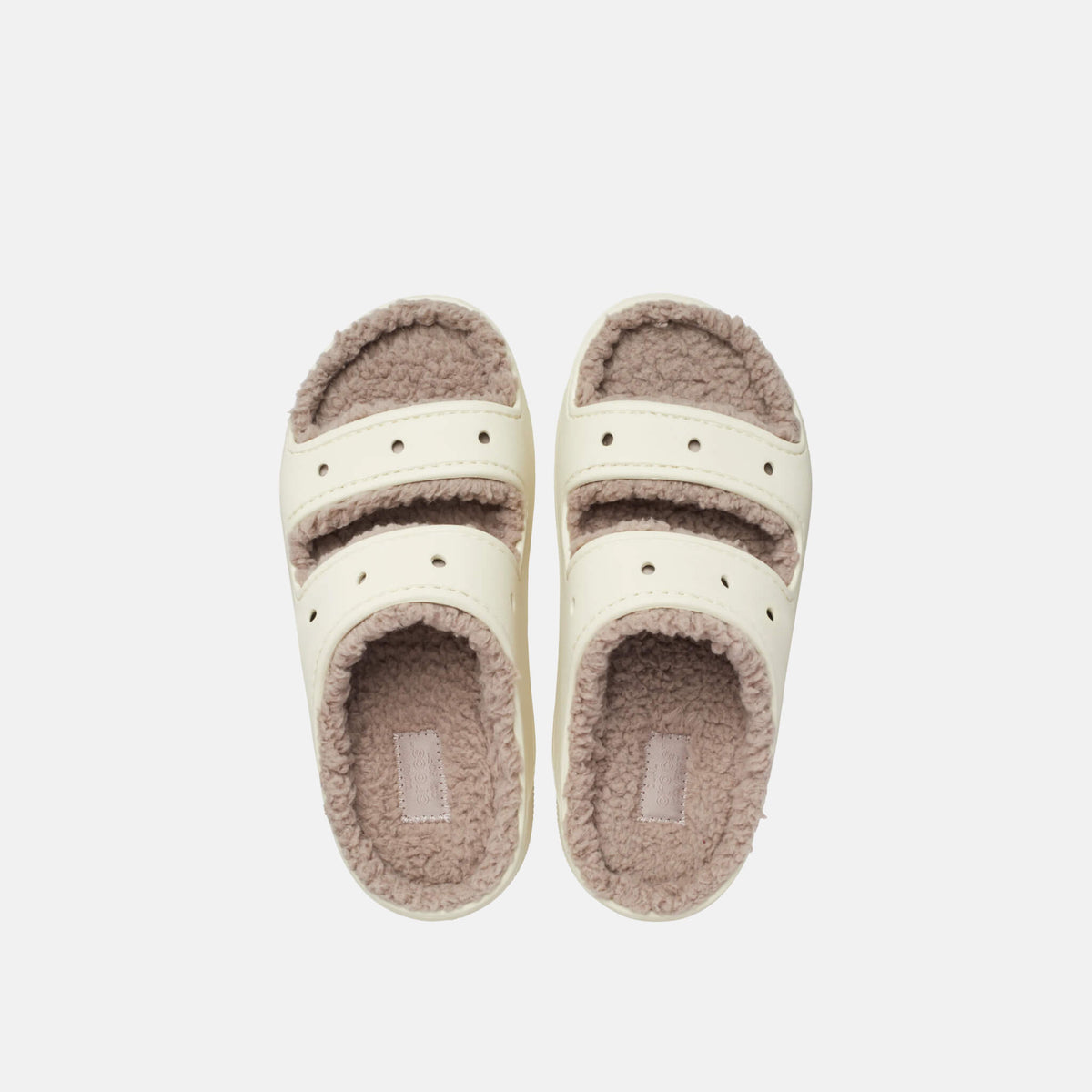Crocs Classic Cozzzy Sandal Bone/Mushroom