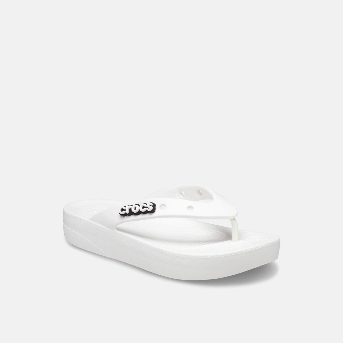 Crocs Classic Platform Flip White