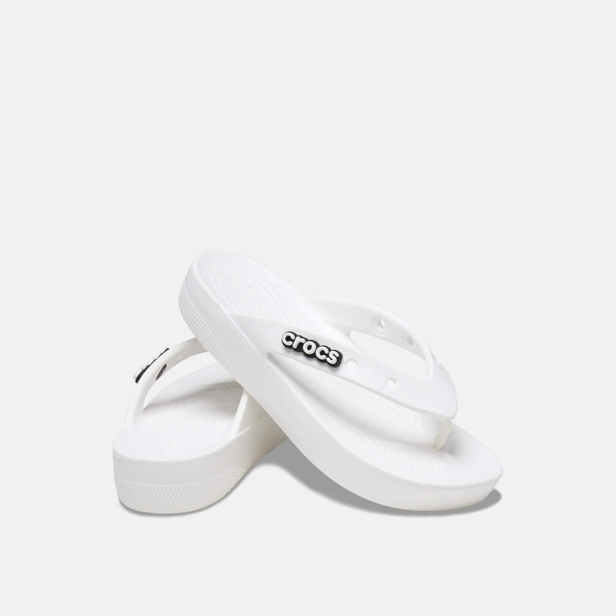 Crocs Classic Platform Flip White