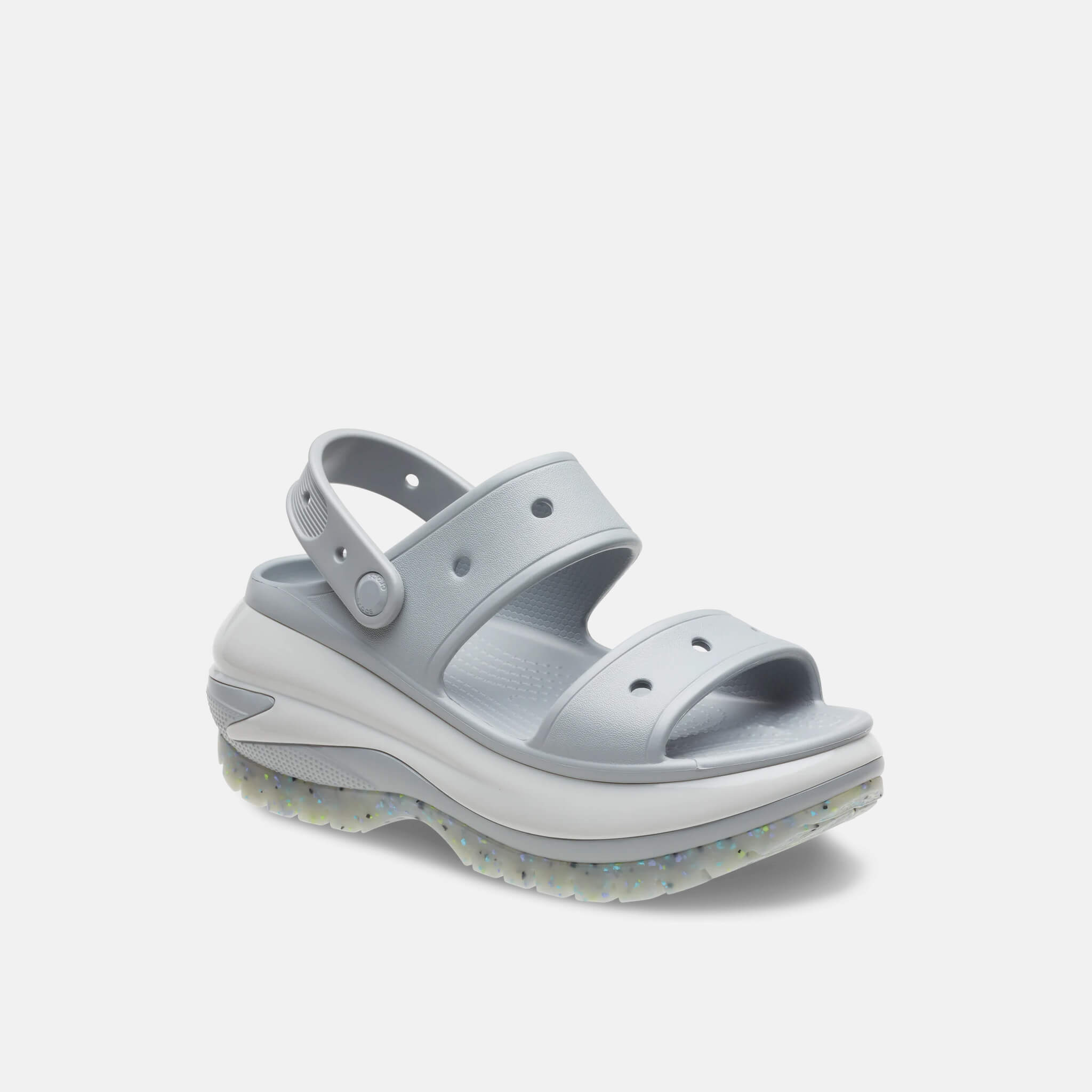 Crocs Classic Mega Crush Sandal Light Grey