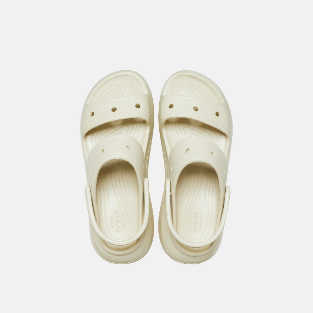 Crocs Classic Mega Crush Sandal Bone