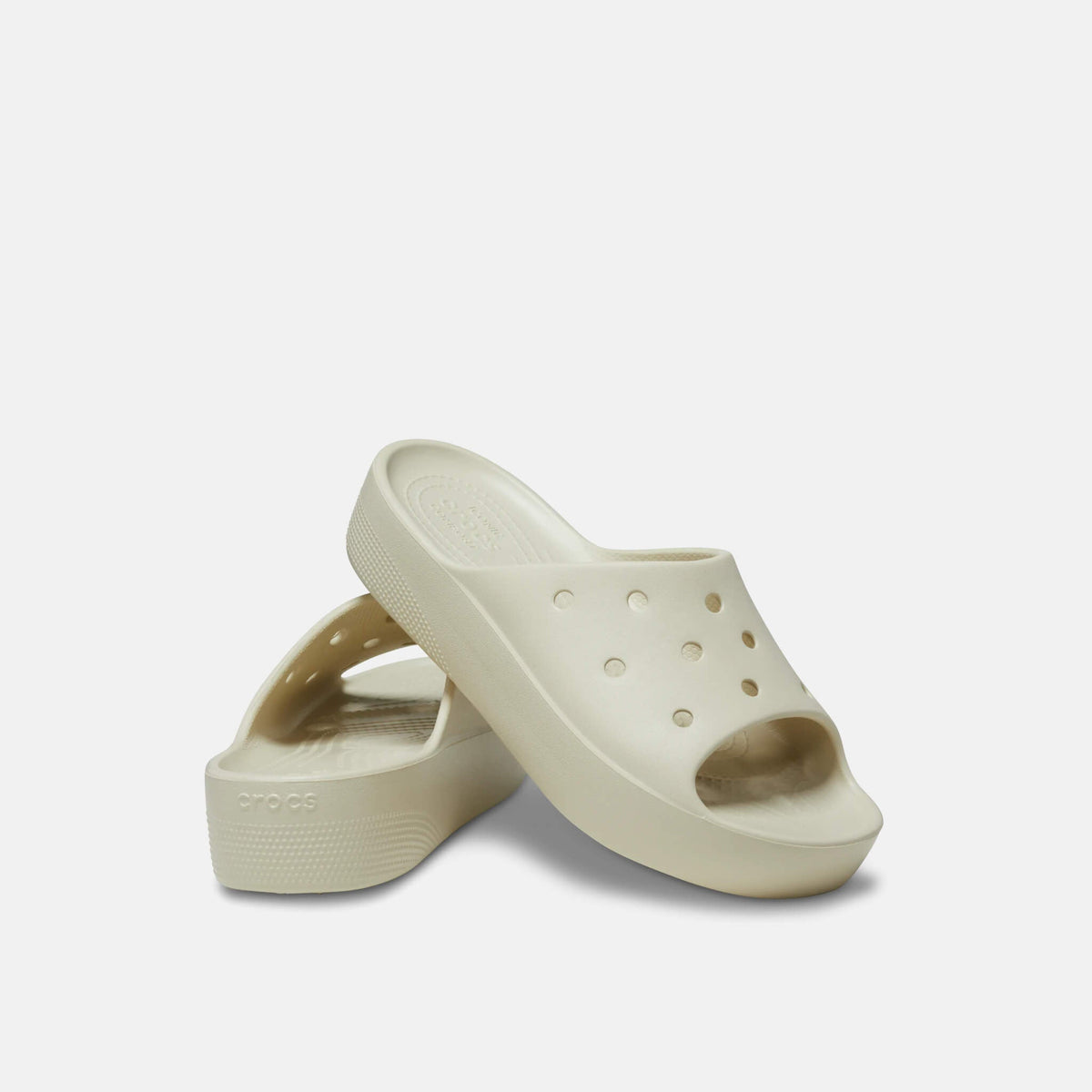 Crocs Classic Platform Slide Bone