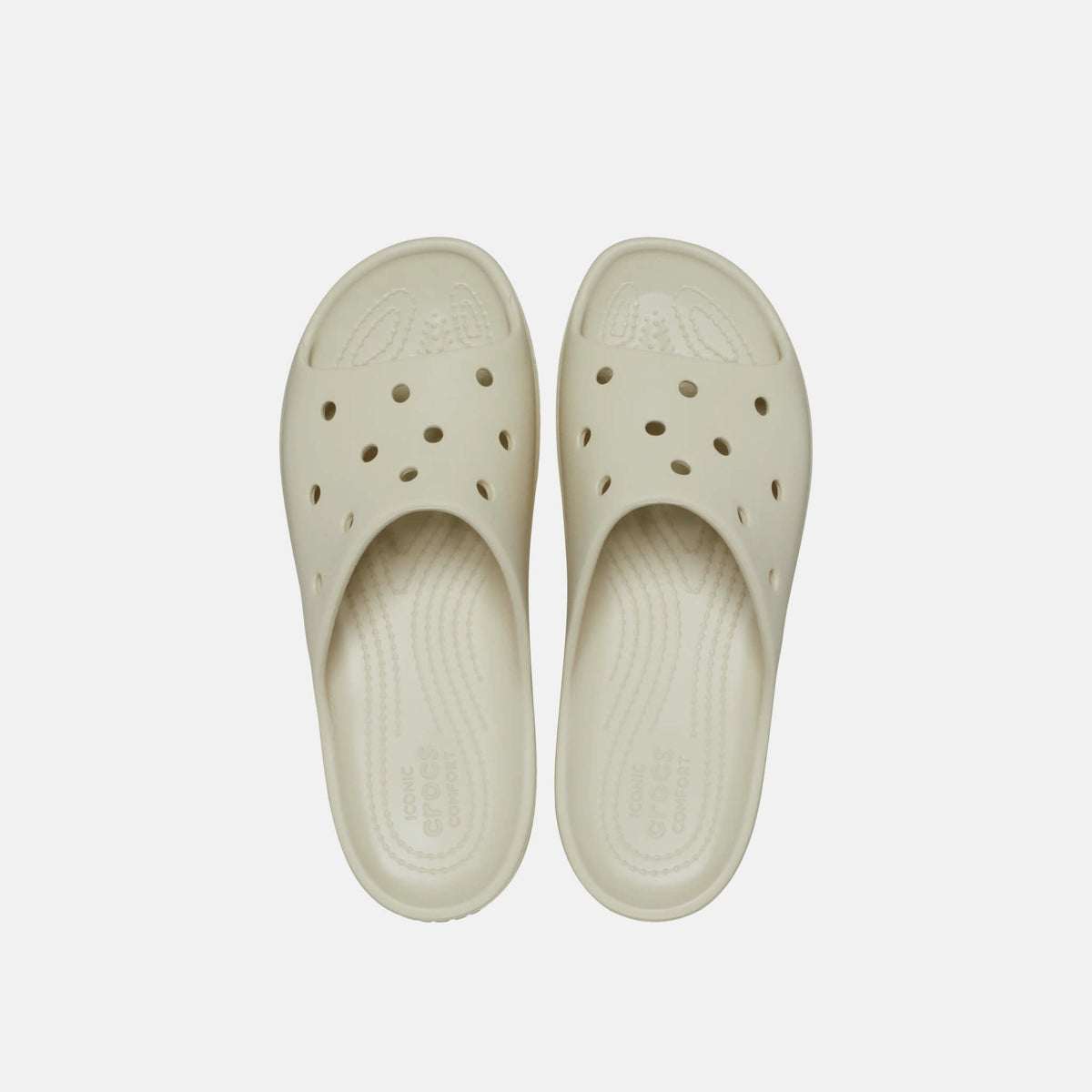 Crocs Classic Platform Slide Bone