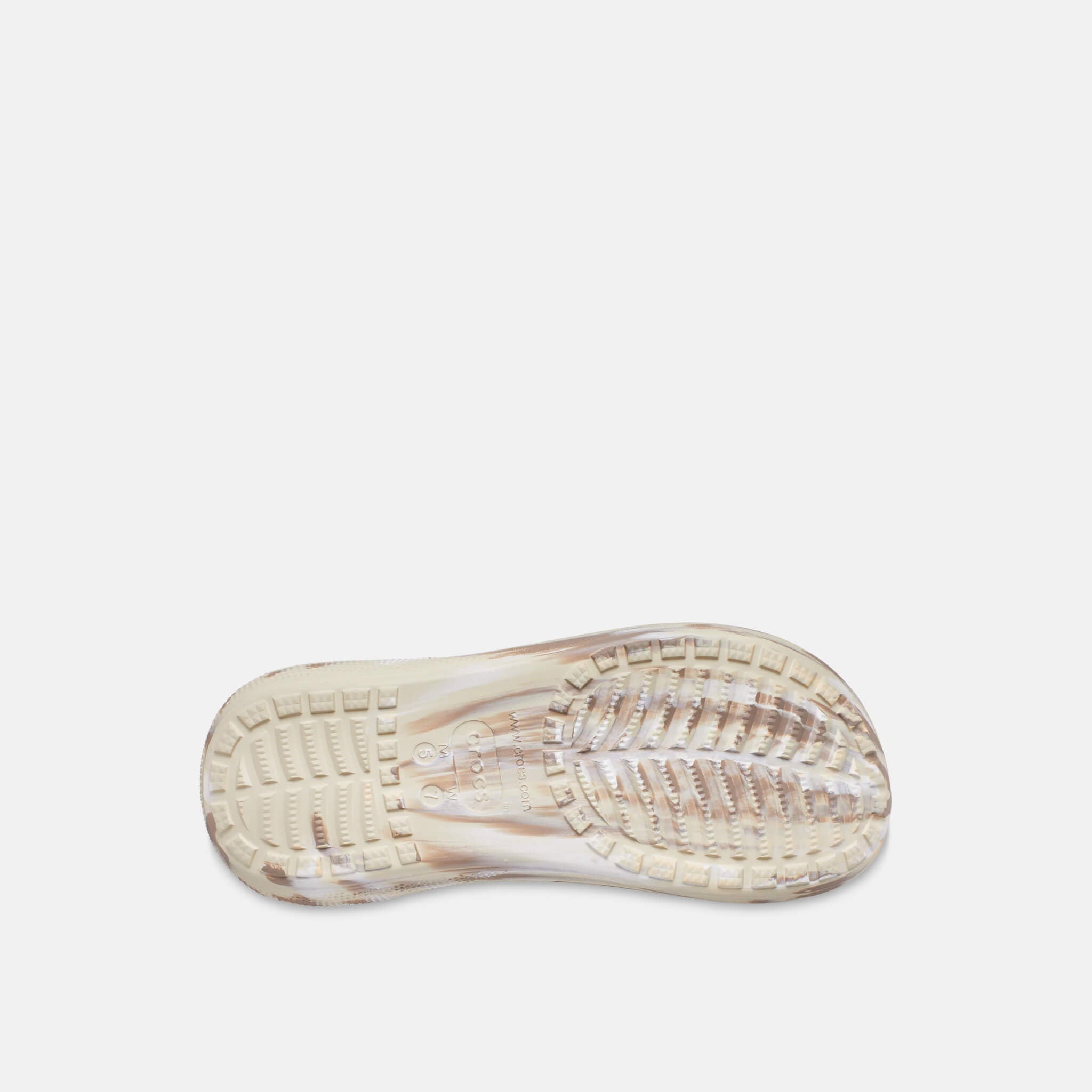Crocs Classic Crush Marbled Sandal Bone/Multi
