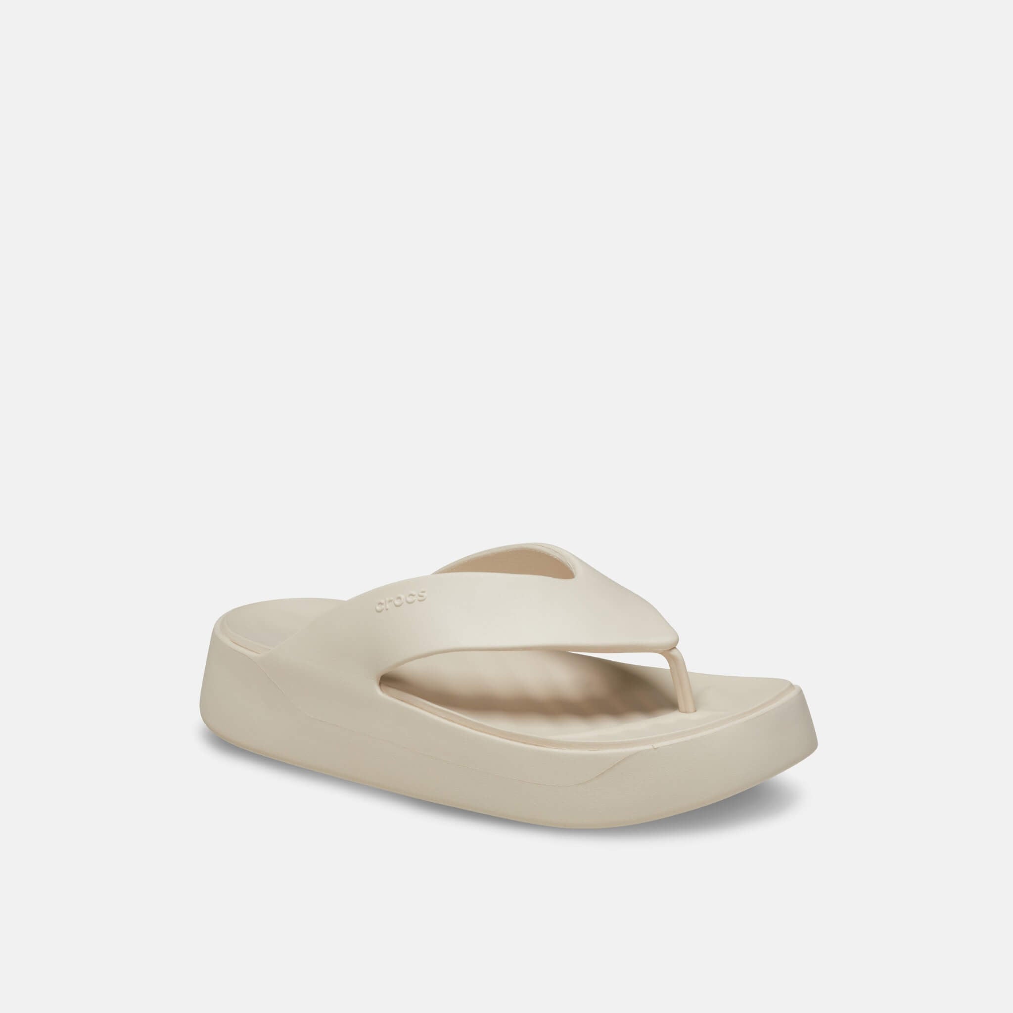 Crocs Getaway Platform Flip Stucco