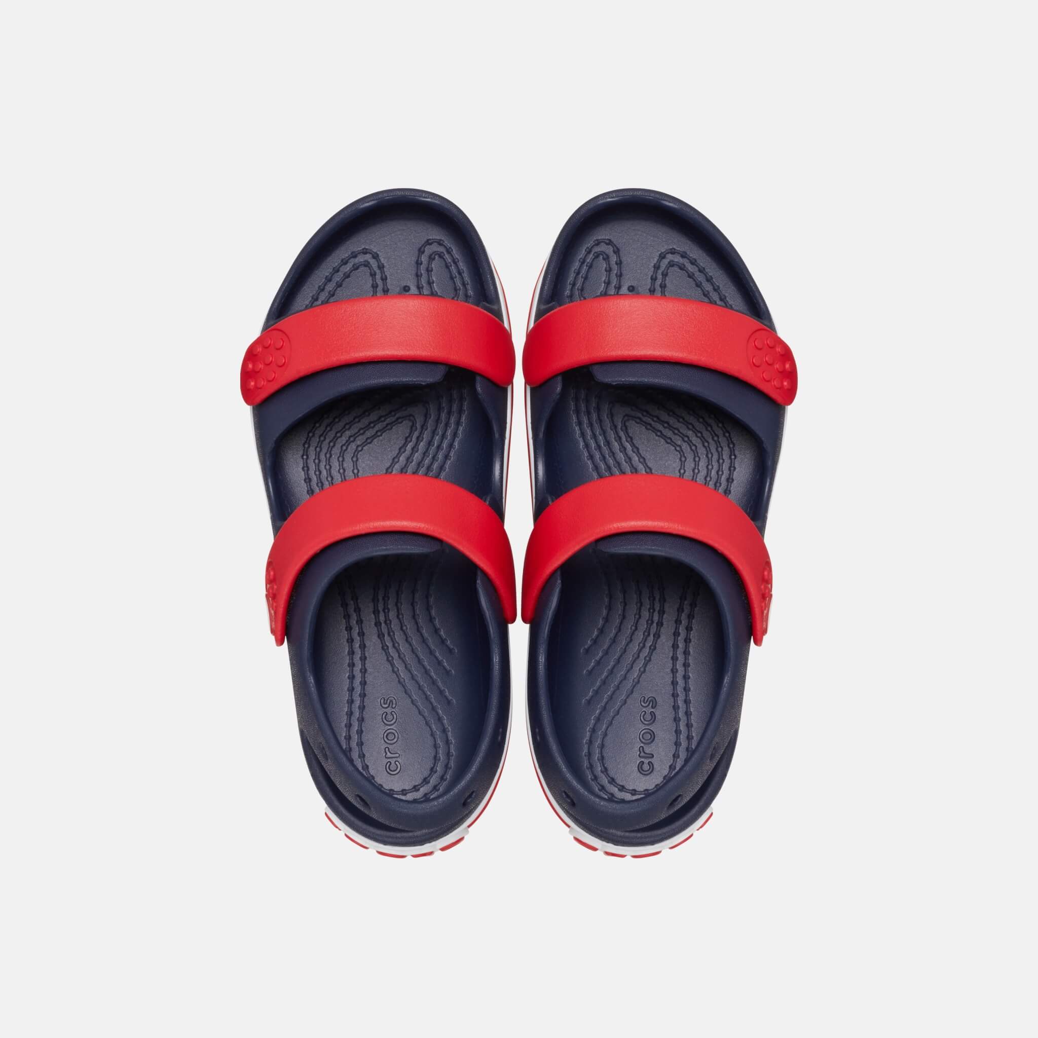 Crocs Kids Crocband Cruiser Sandal Navy/Varsity Red