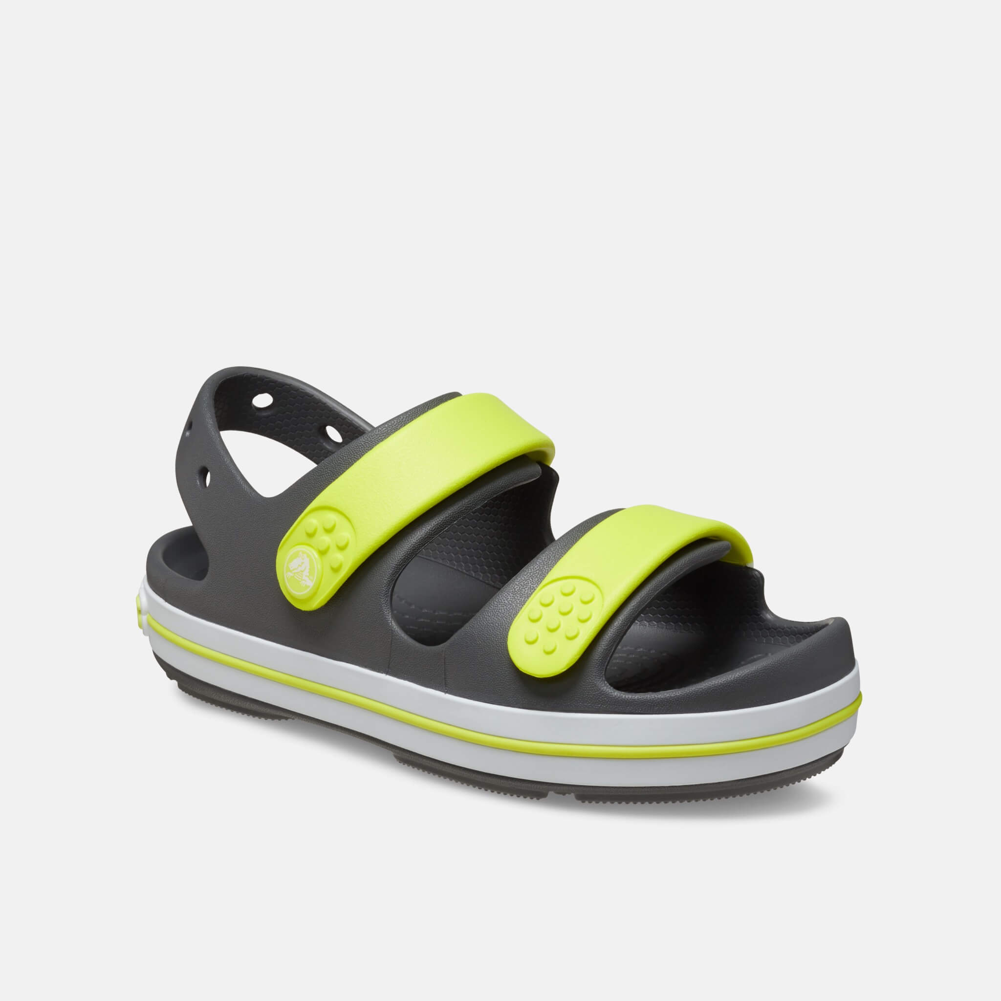 Crocs Kids Crocband Cruiser Sandal Slate Grey/Acidity