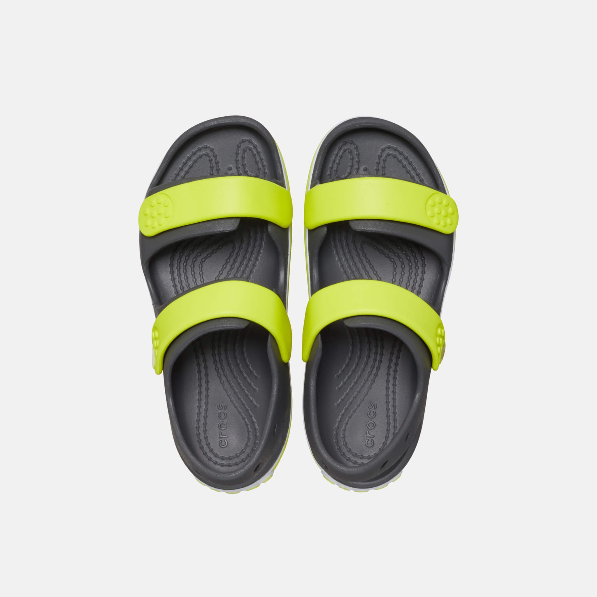 Crocs Kids Crocband Cruiser Sandal Slate Grey/Acidity
