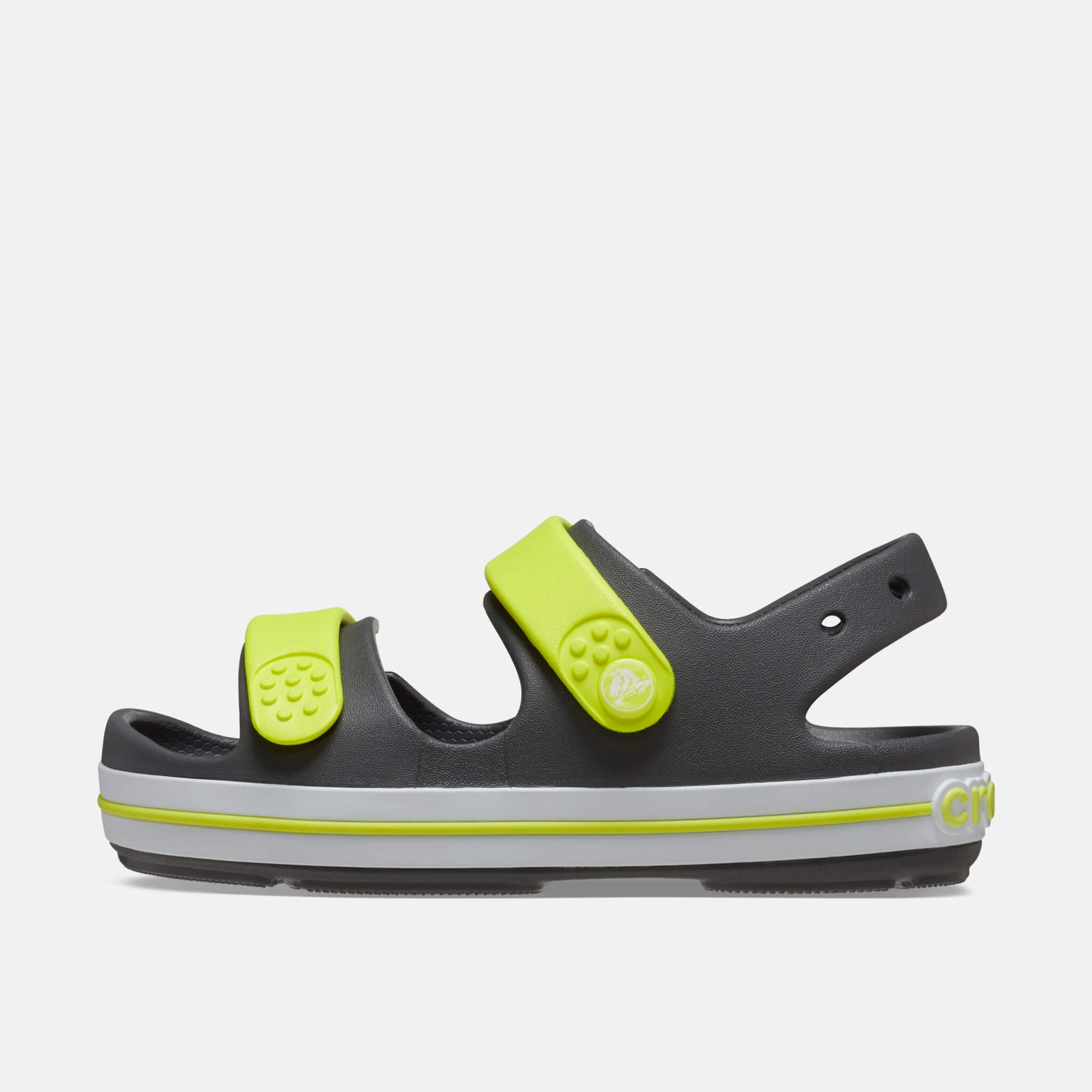 Crocs Kids Crocband Cruiser Sandal Slate Grey/Acidity
