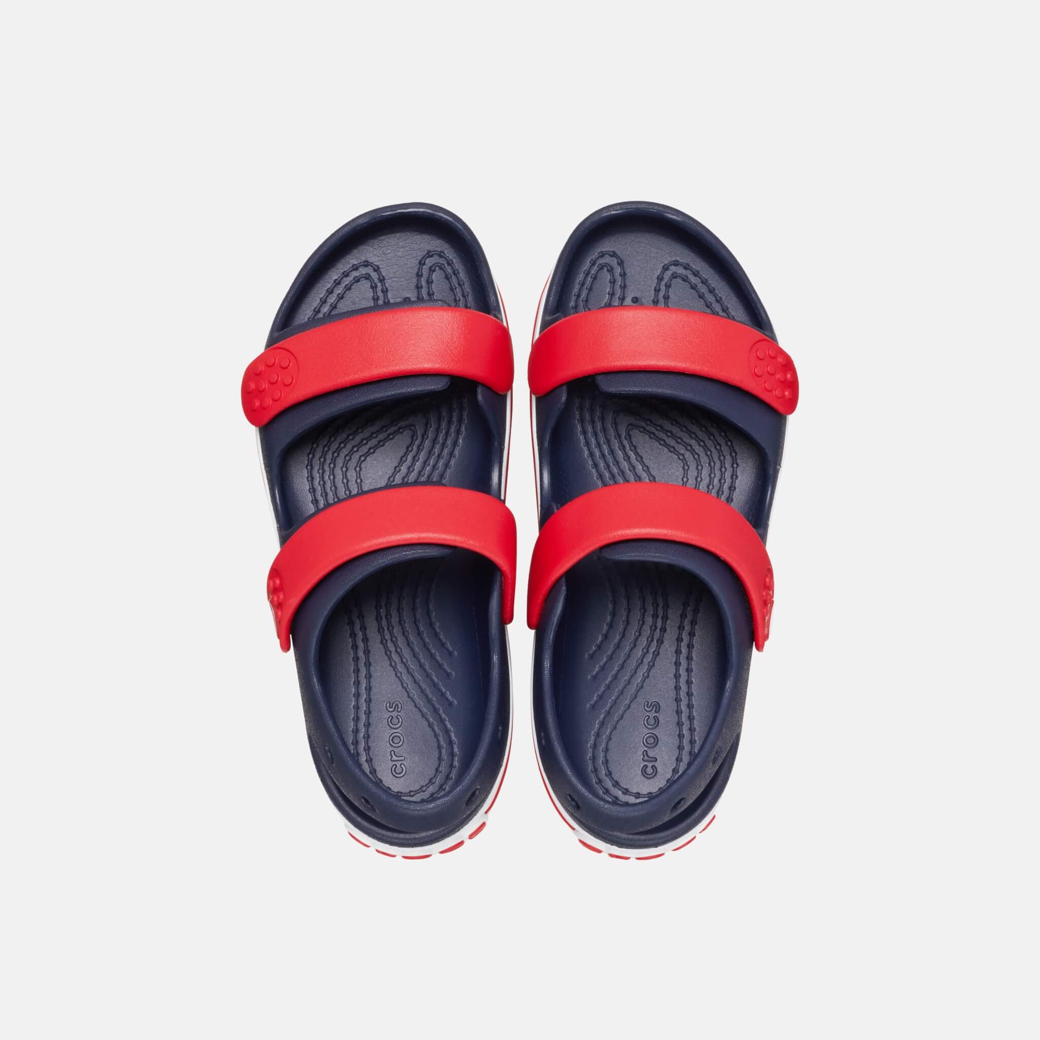 Crocs Kids Crocband Cruiser Sandal Navy/Varsity Red