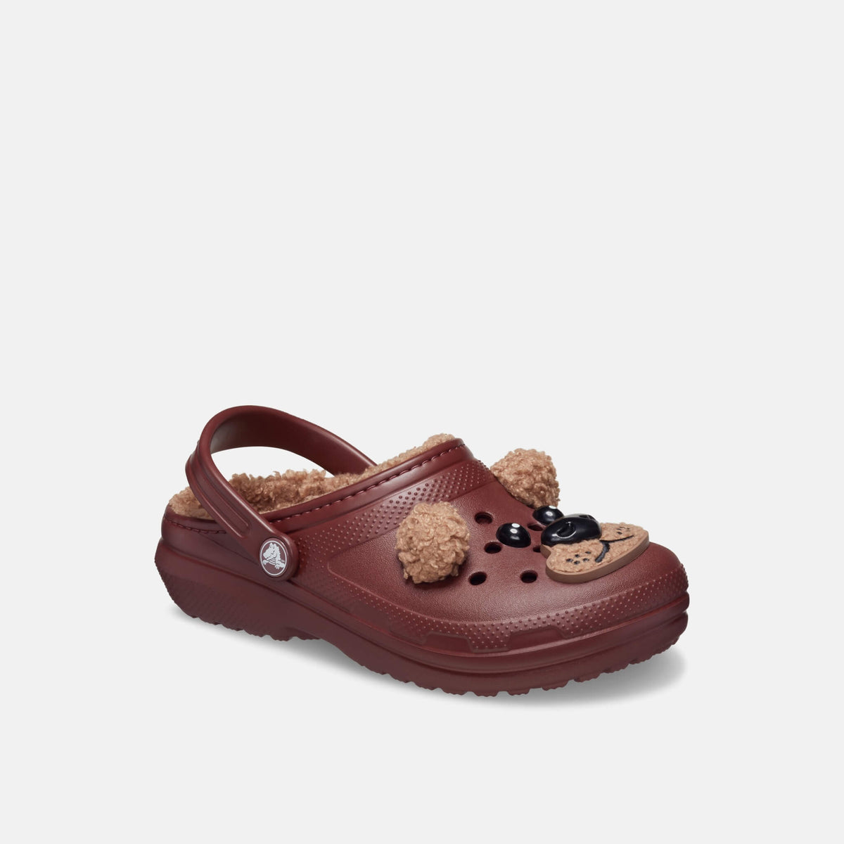 Crocs Kids Classic Lined I Am Brown Bear Clog Dark Clay