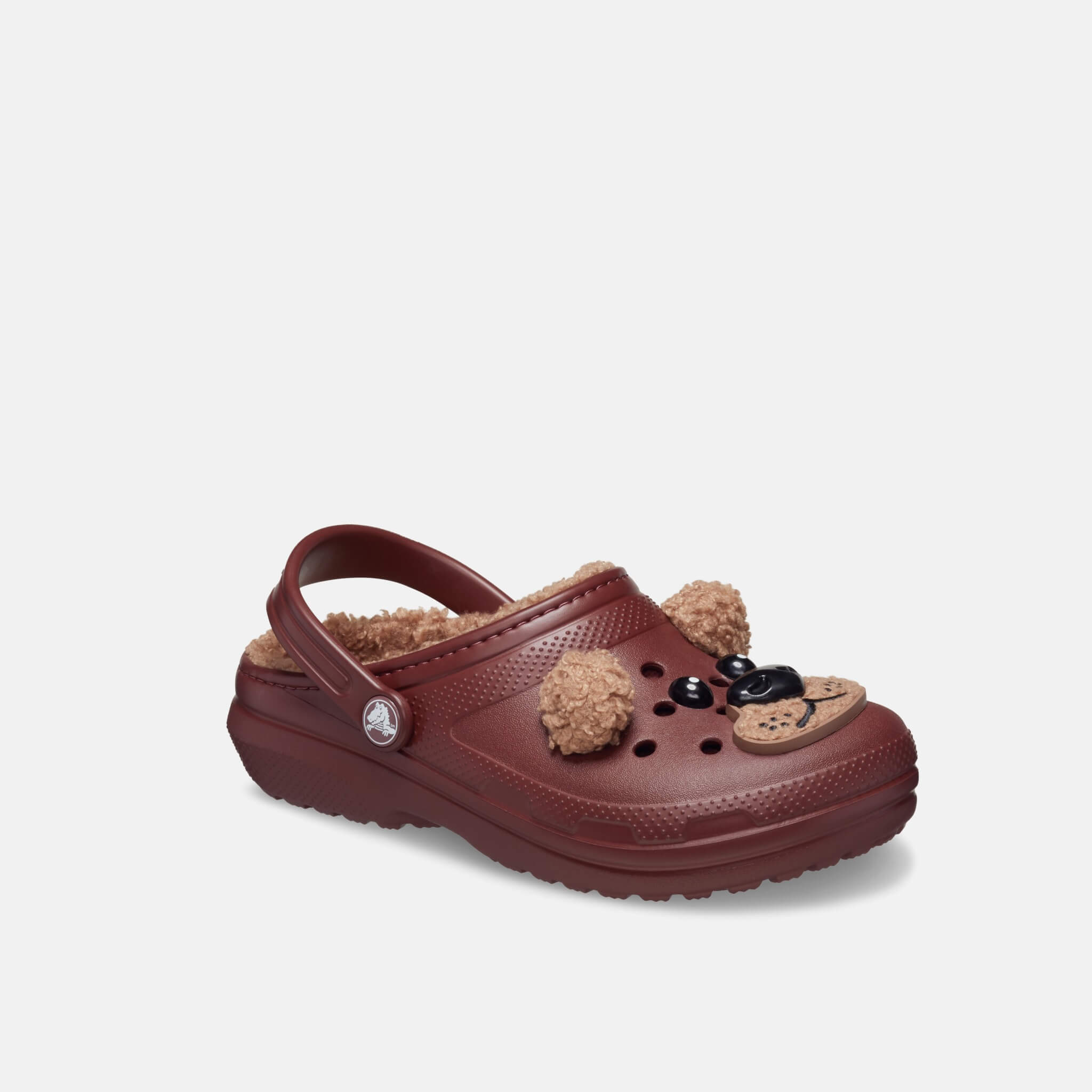Crocs Kids Classic Lined I Am Brown Bear Clog Dark Clay