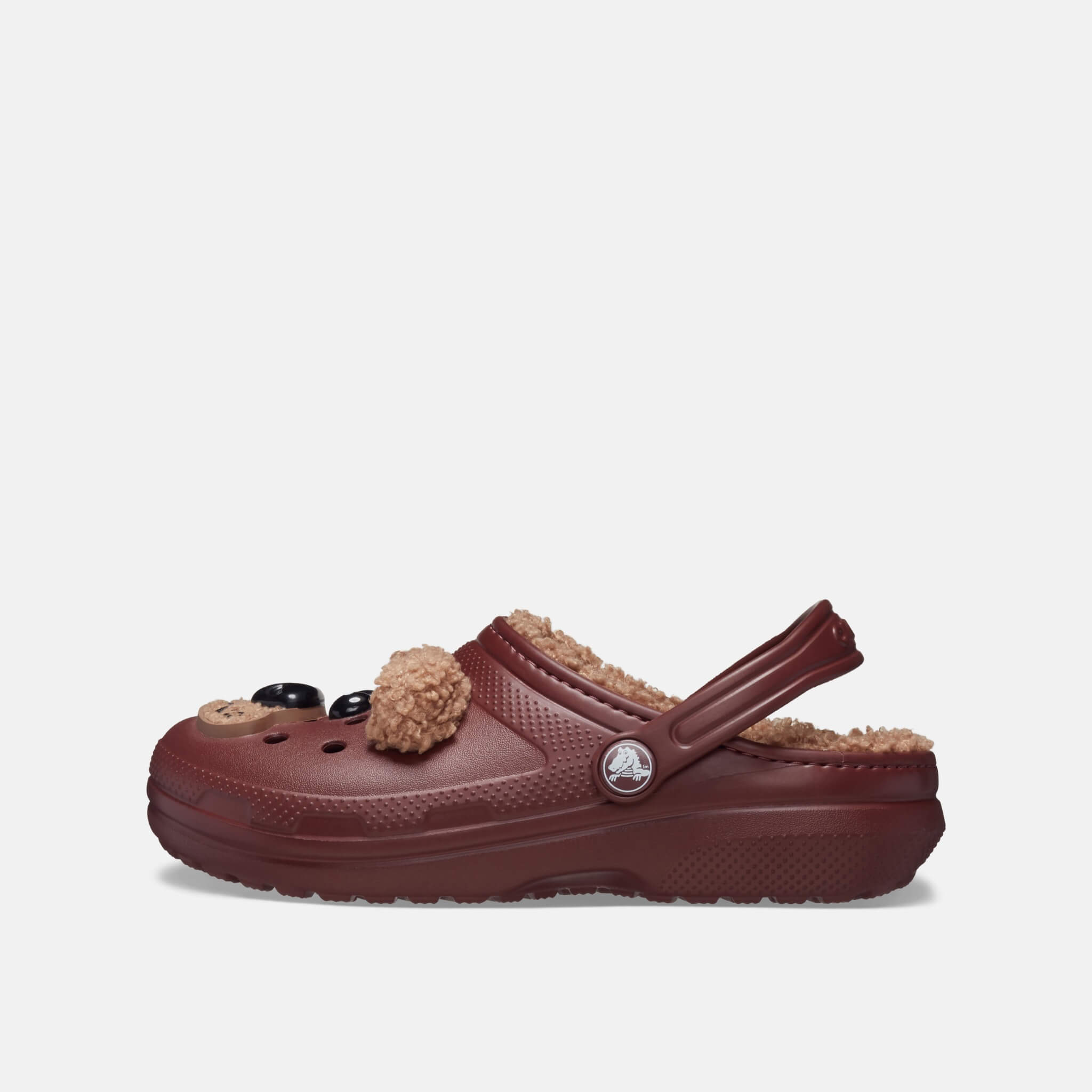 Crocs Kids Classic Lined I Am Brown Bear Clog Dark Clay