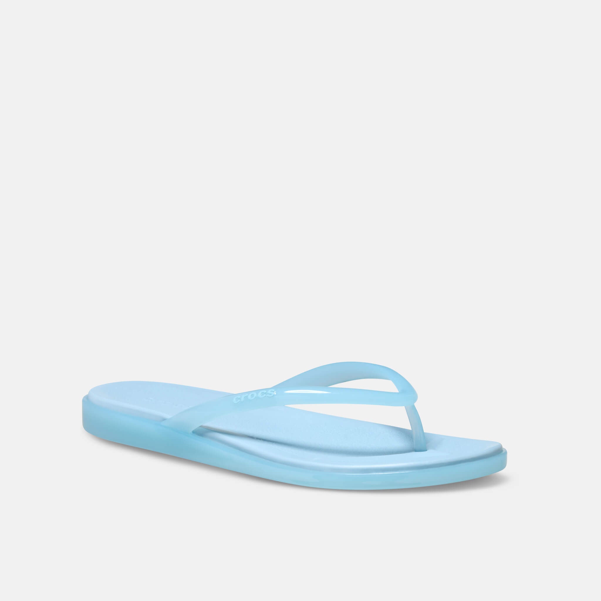 Crocs Miami Jelly Round Toe Flip Sky Blue Jelly