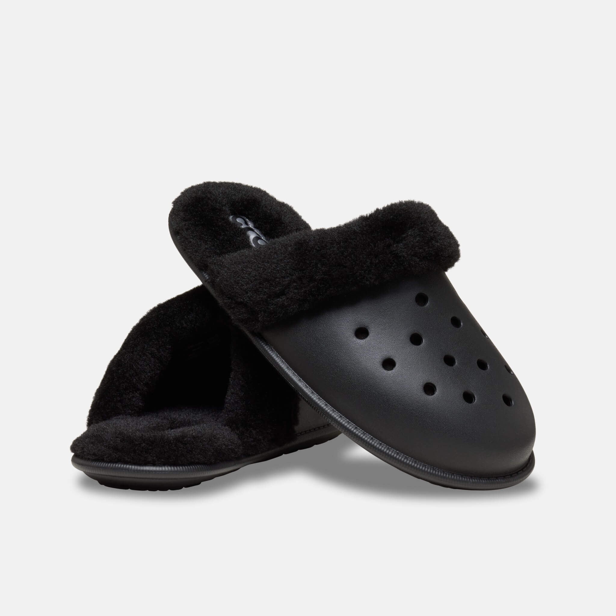 Crocs Classic Fuzz Scuff Black