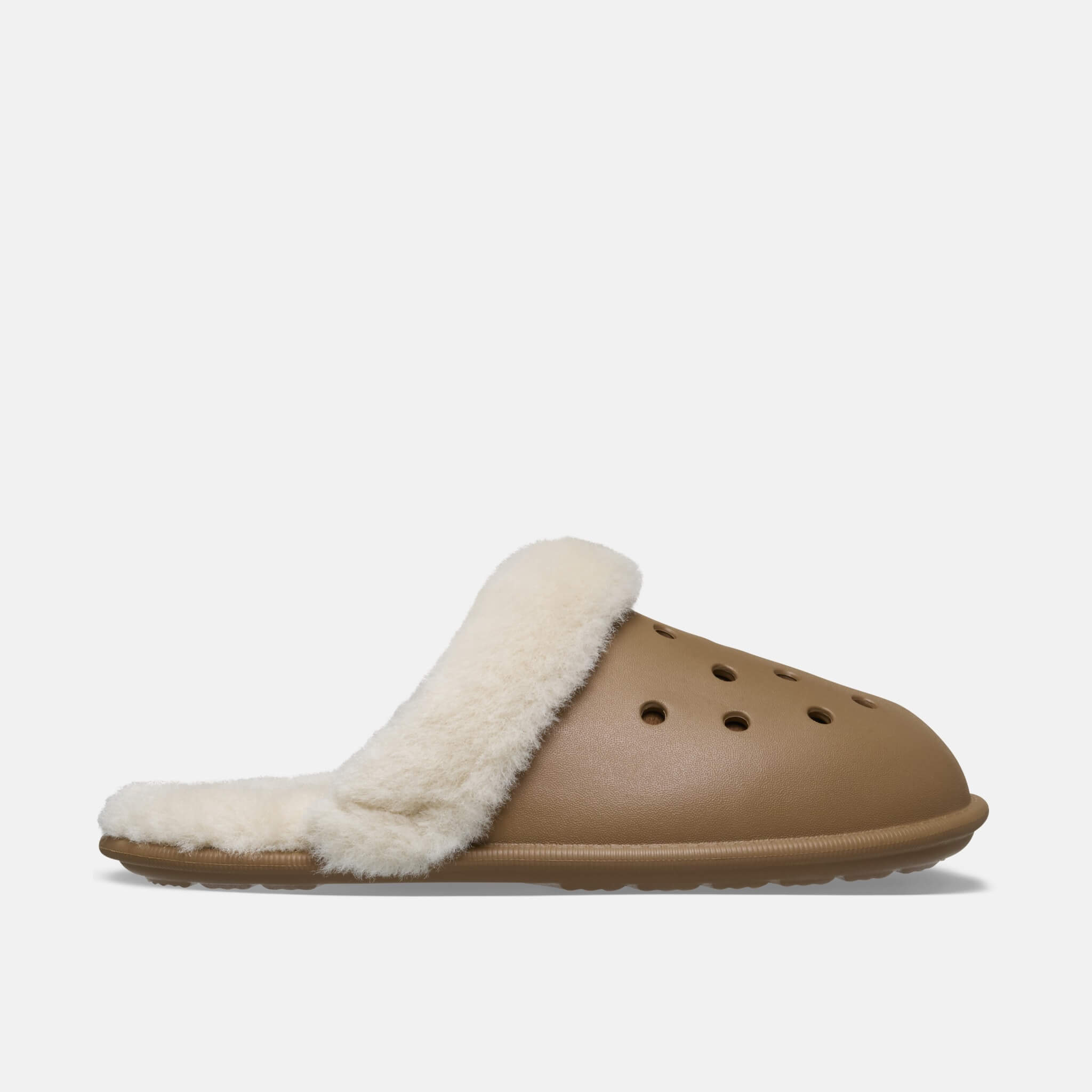 Crocs Classic Fuzz Scuff Sepia